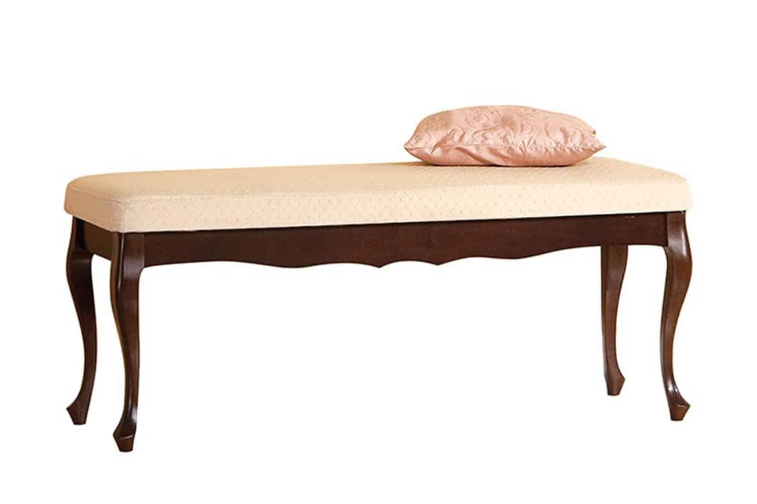 Băncuță Weston, 126,5 x 42 x 53 cm din lemn masiv