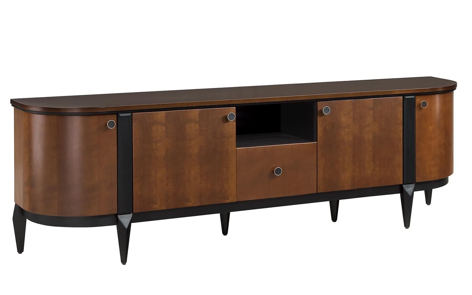 comodă elegance i, nuc, 125,8 x 43 x 92,7 cm
