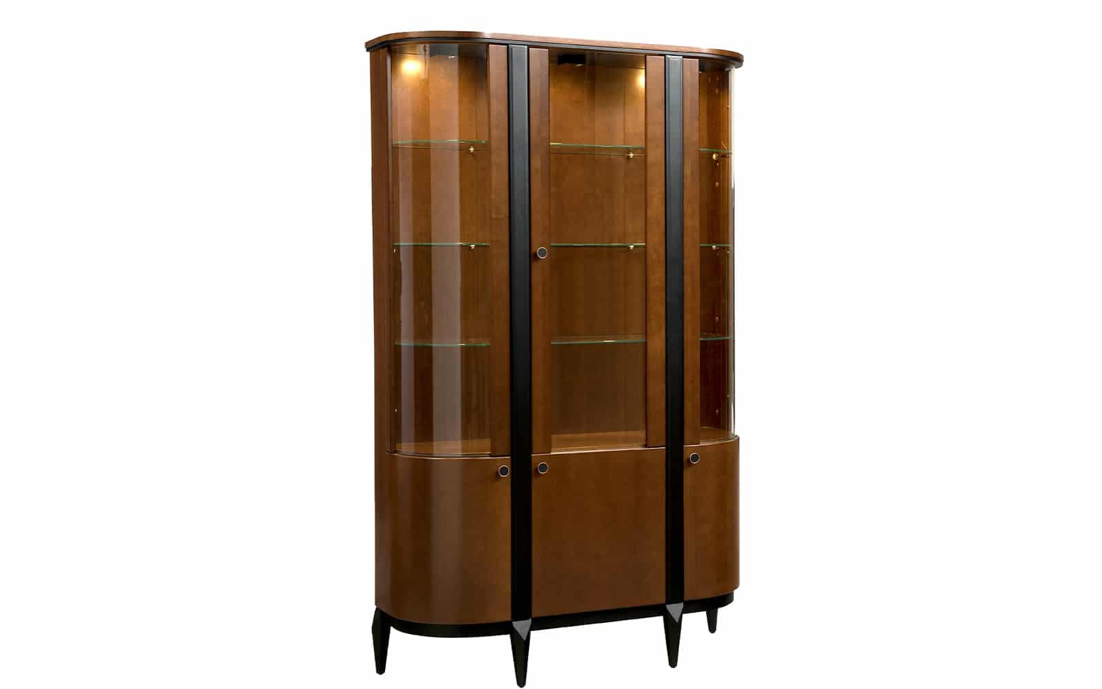comodă elegance i, nuc, 125,8 x 43 x 92,7 cm