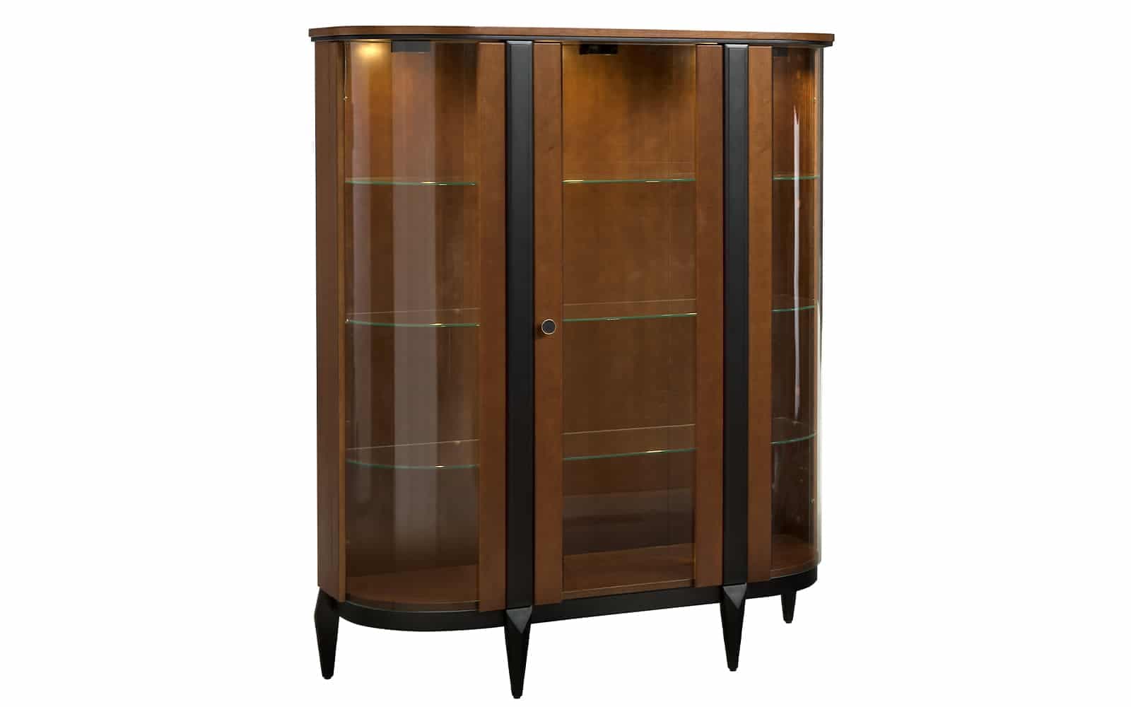 comodă elegance i, nuc, 125,8 x 43 x 92,7 cm