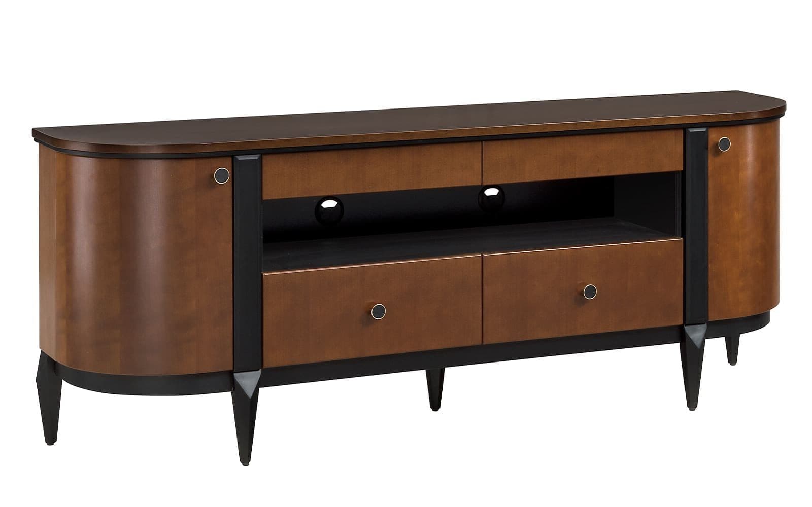comodă elegance i, nuc, 125,8 x 43 x 92,7 cm