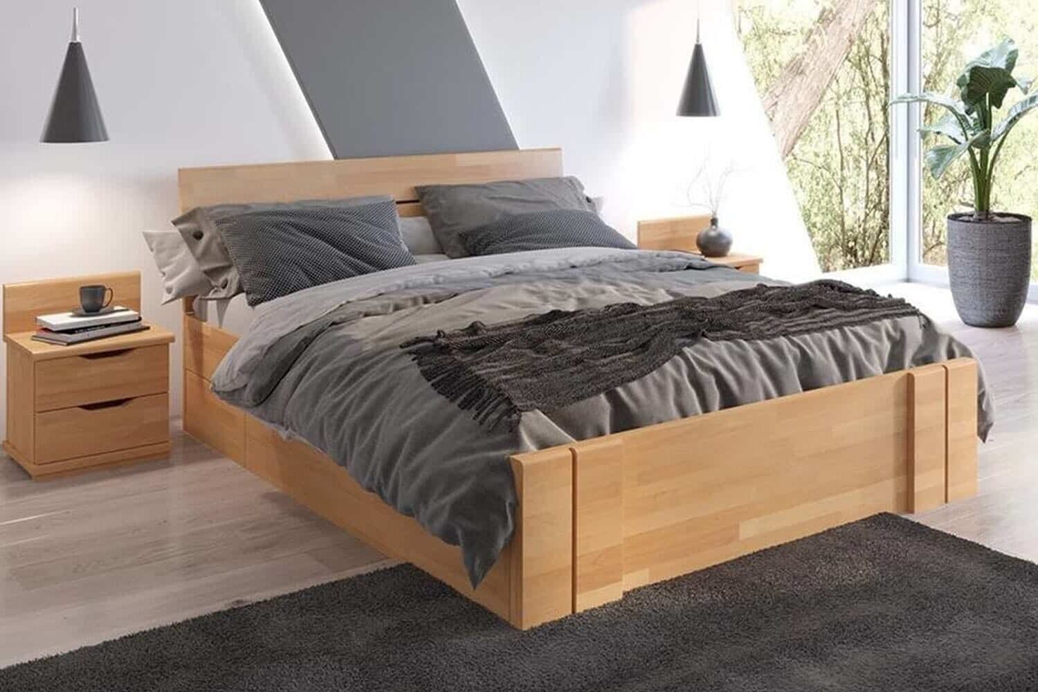 pat terracraft, model 2, cu sertar, lemn masiv pin, personalizabil (copiază)