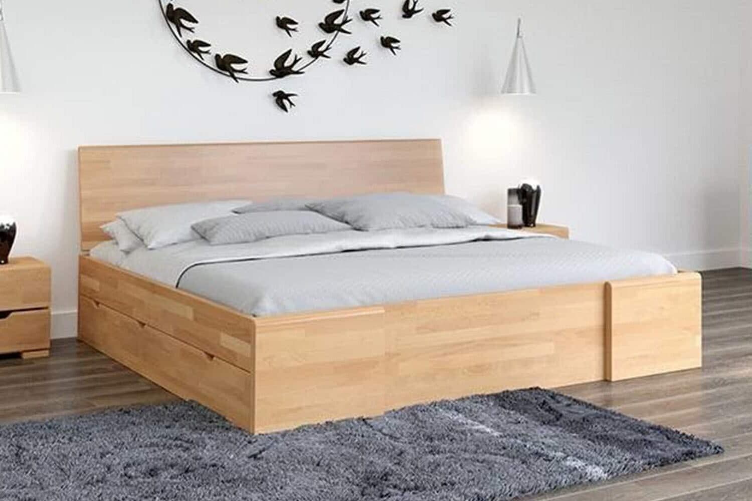 pat terracraft, model 3, cu sertar, lemn masiv pin, personalizabil (copiază)