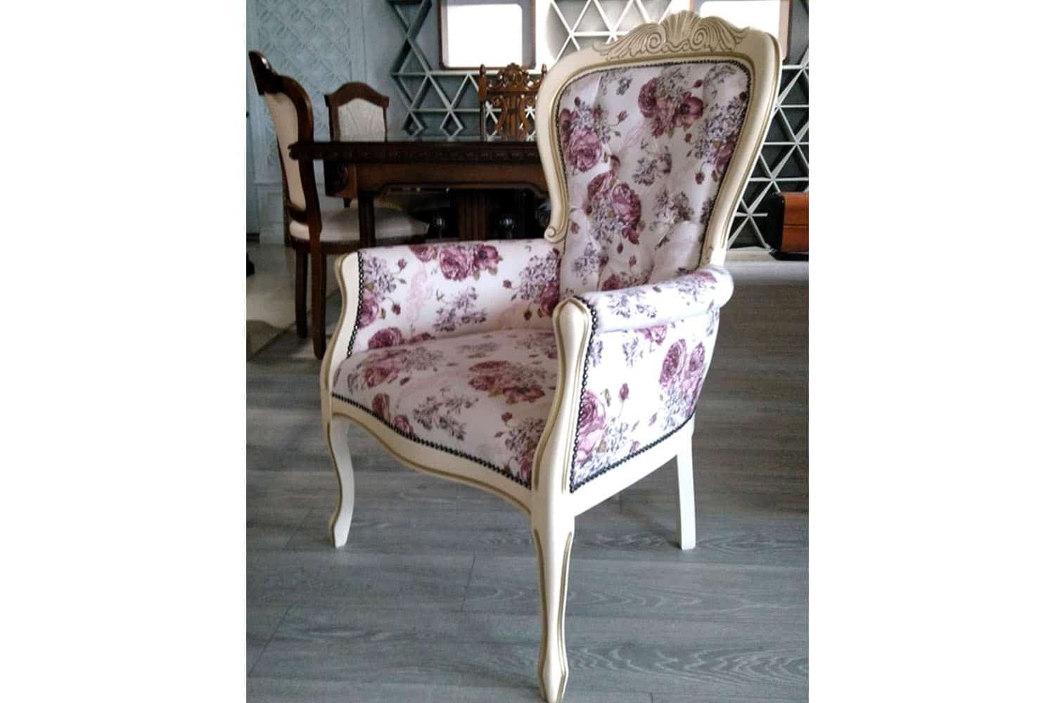 scaun clasic grace, tapițat