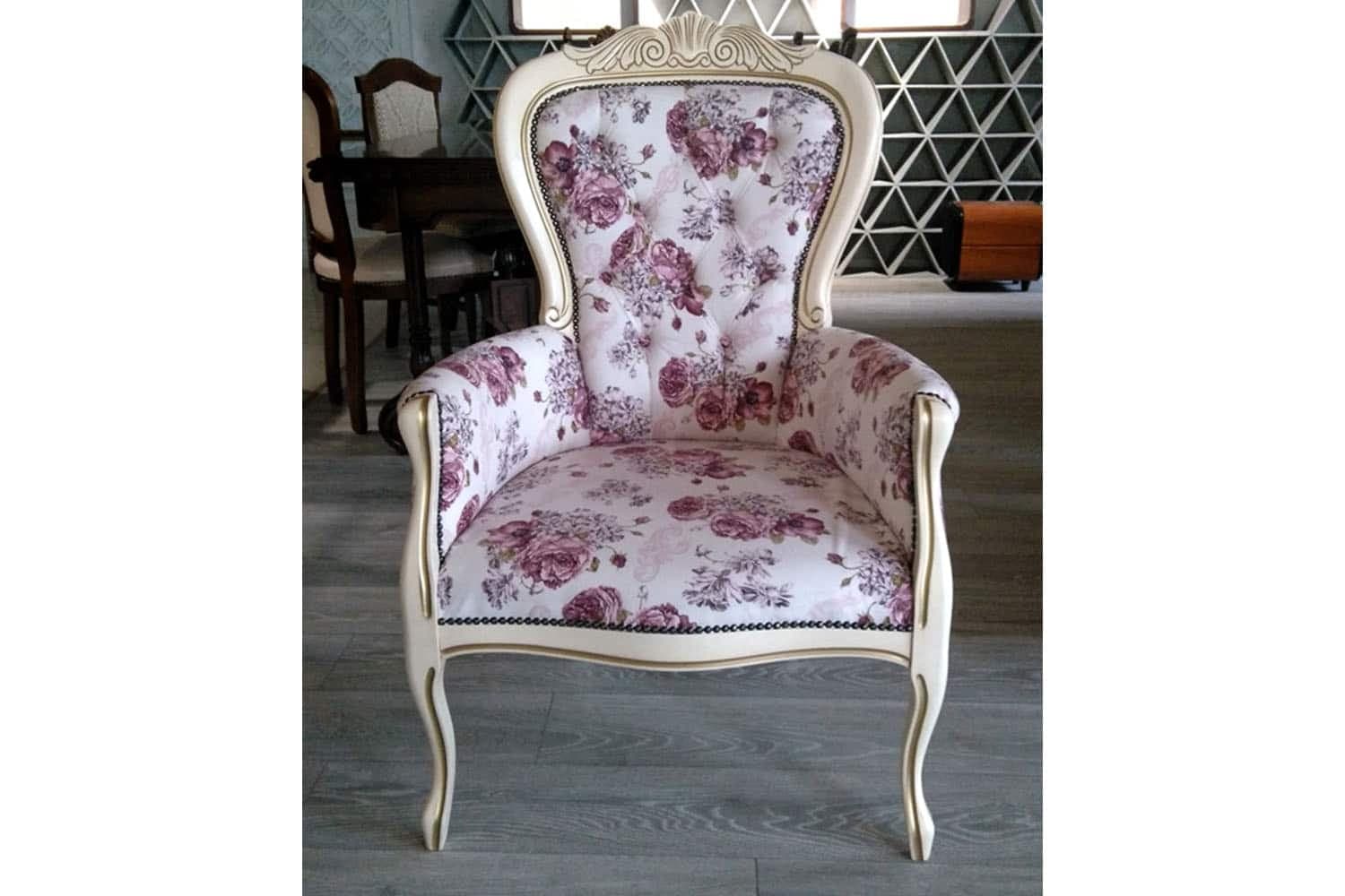 scaun clasic grace, tapițat