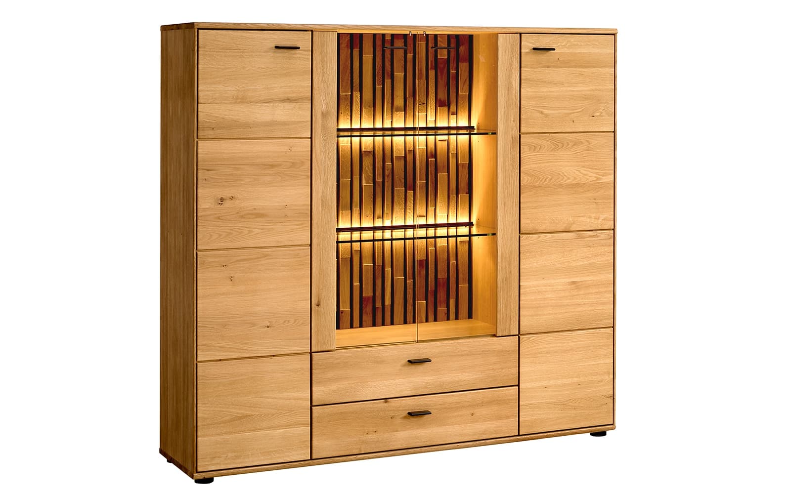 vitrina, urban, stejar masiv, 91x39x137cm (copiază)