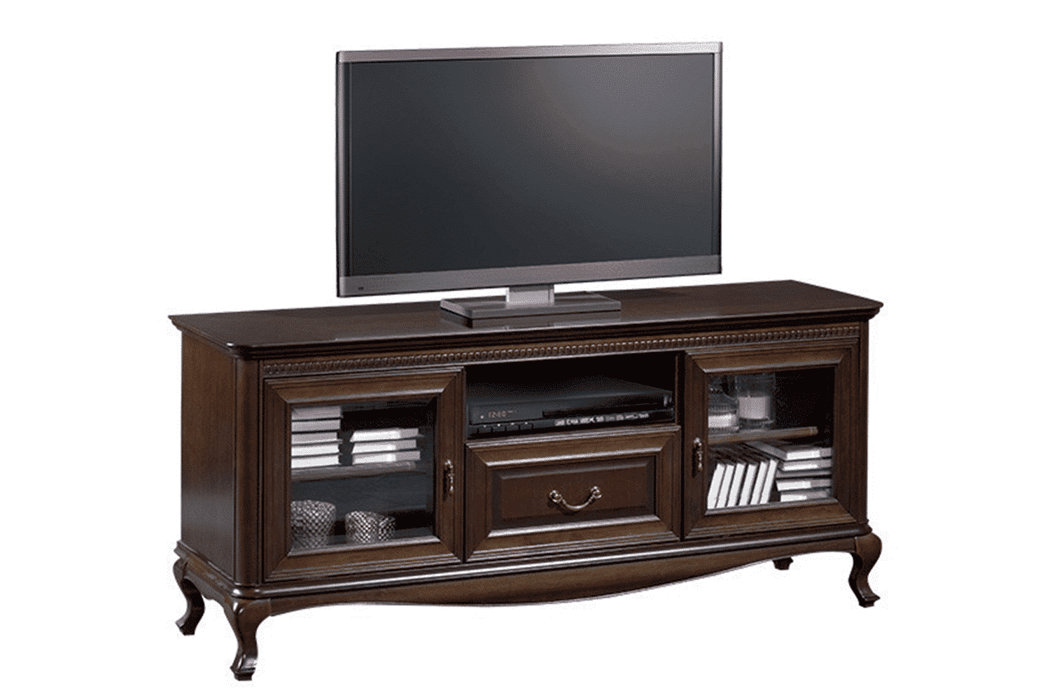 comodă tv vanessa, 152 x 45,6 x 68,2 cm, nuc