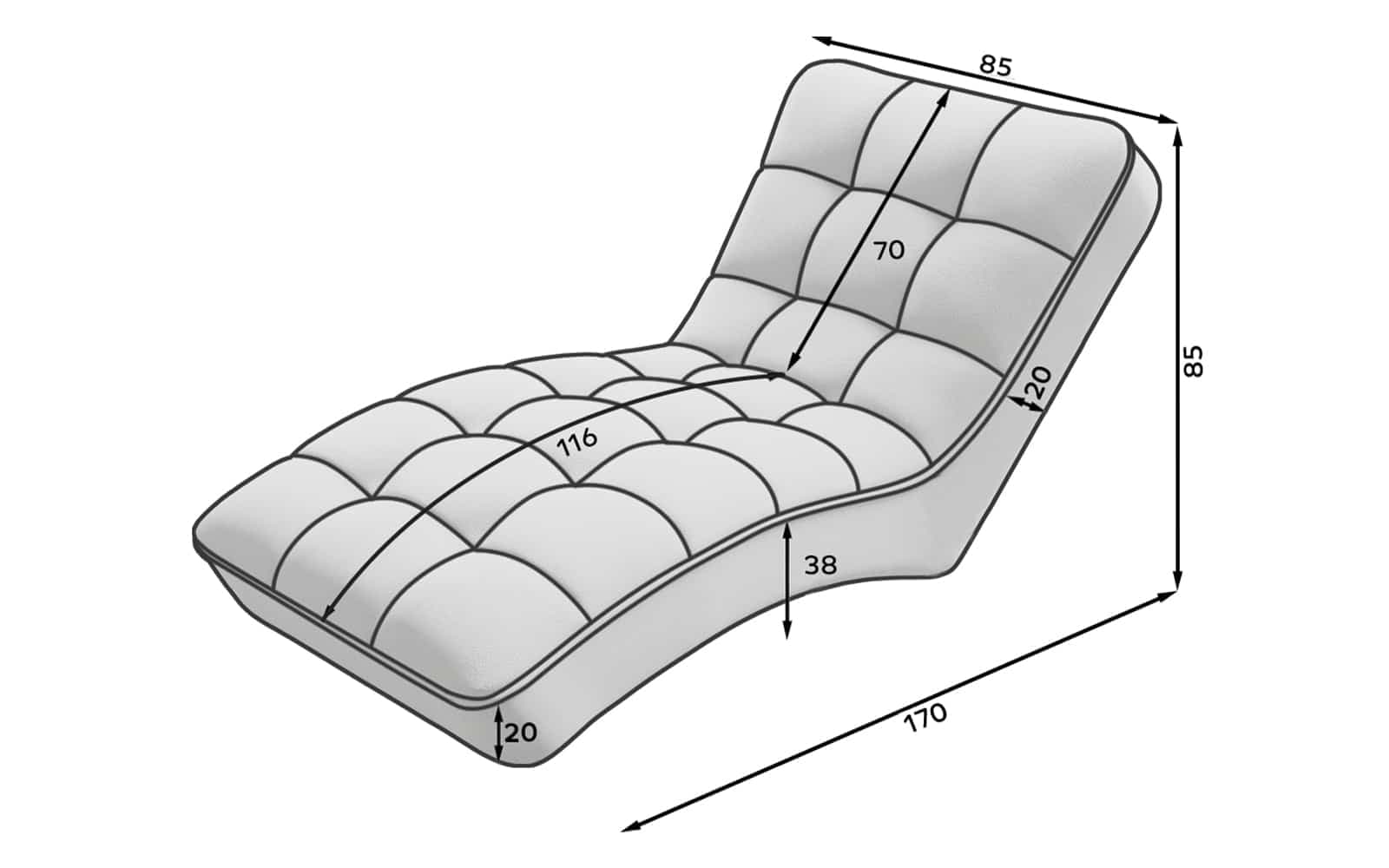 fotoliu lounge, velvetmat 38