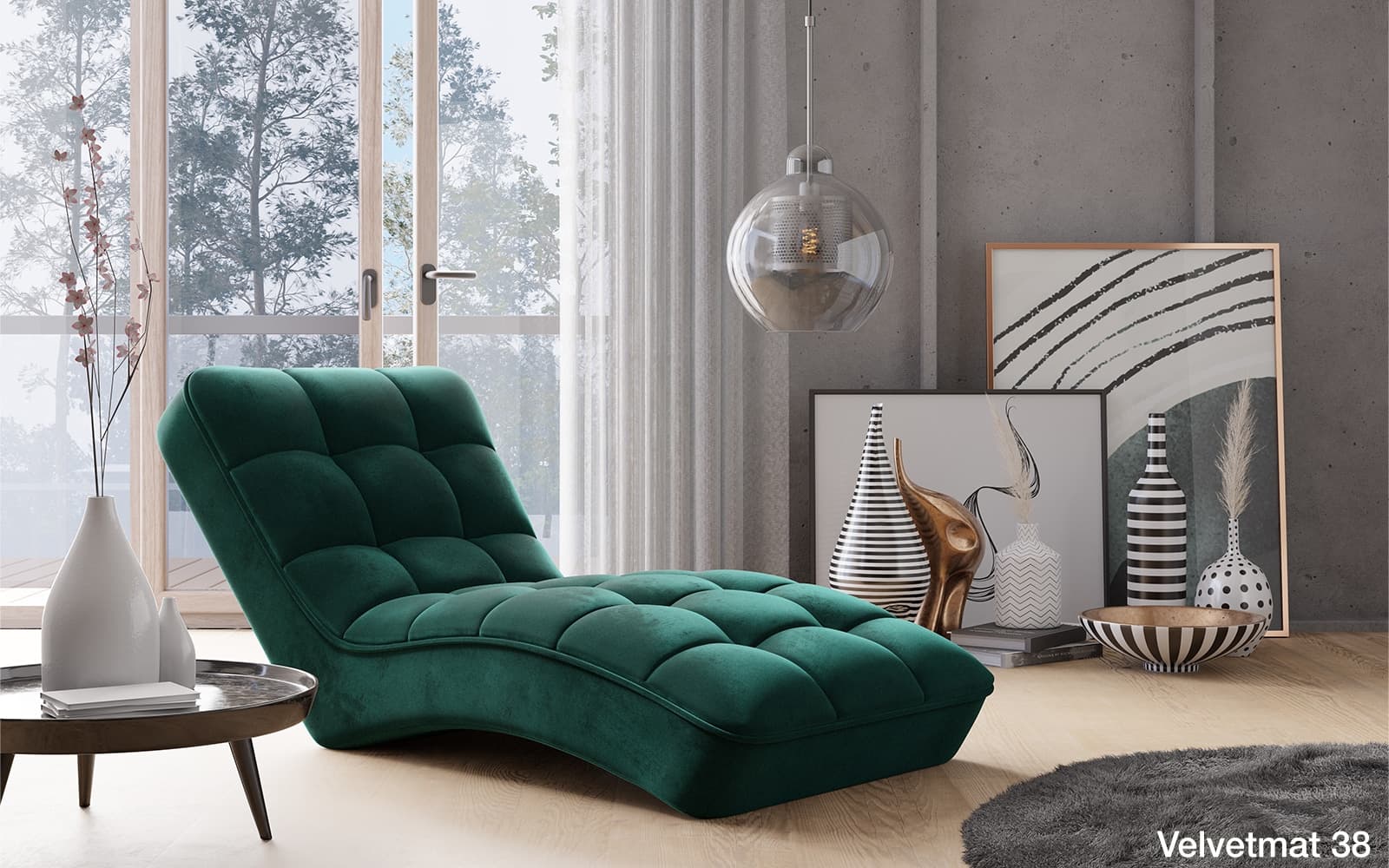 fotoliu lounge, velvetmat 38