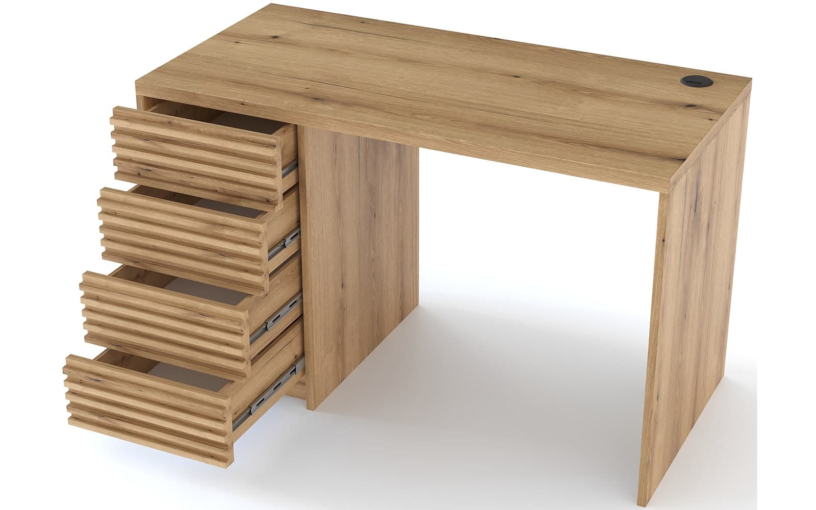 birou basko, stejar 120/140x60x75 cm