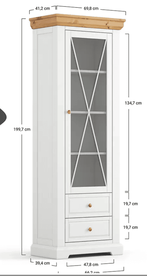 Set Living Iris, Lemn Masiv, Alb/Nuc