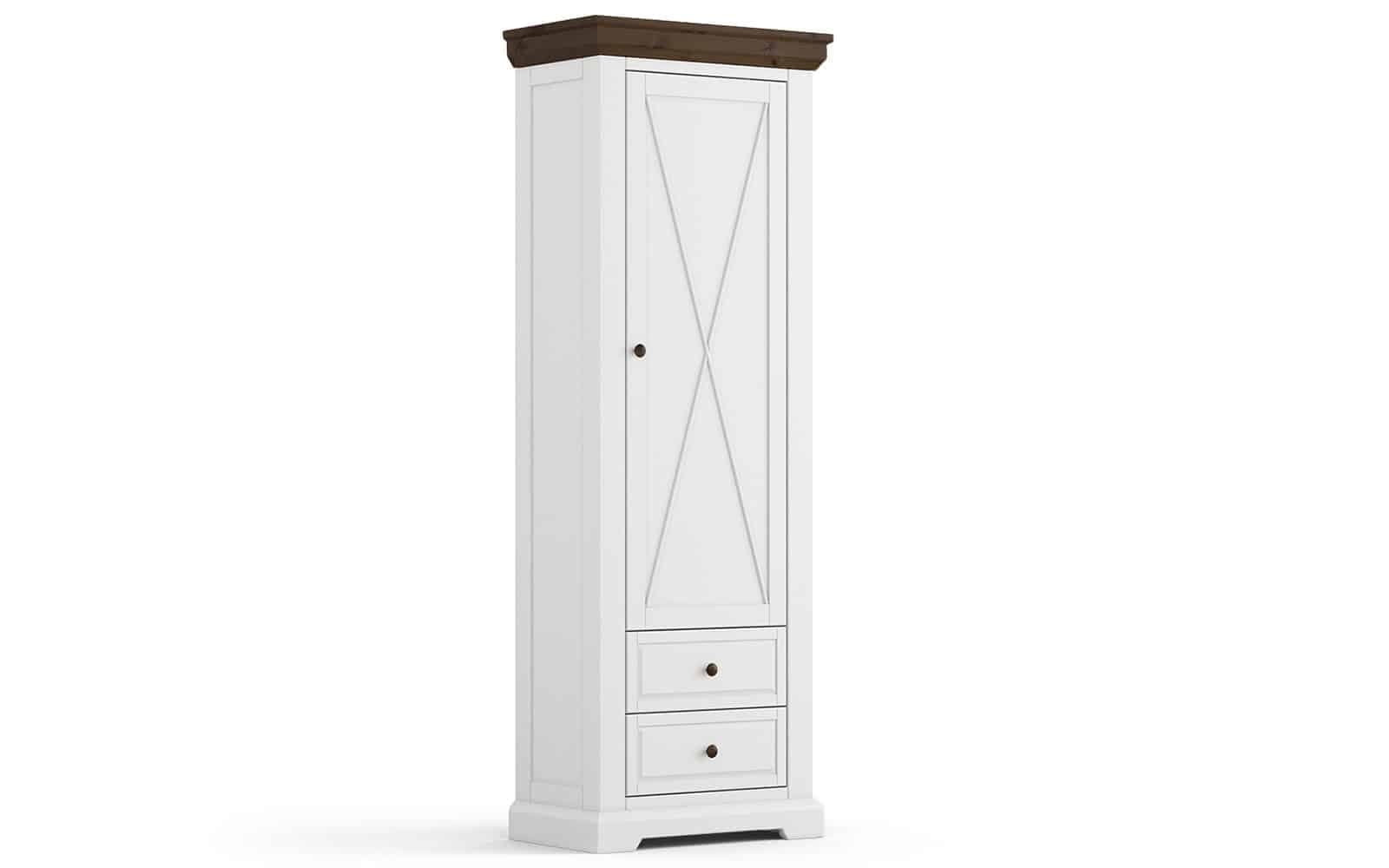 băncuță cu ladă iris ii, lemn masiv, 95x42x50cm alb/nuc