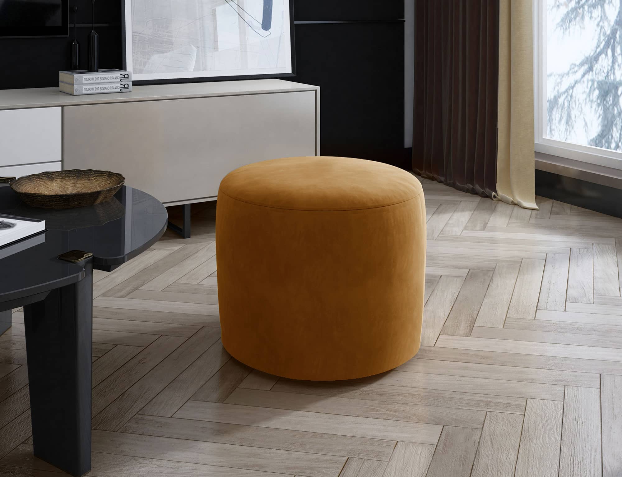 Puf Linsy, Material Monolith 48, Mobarta