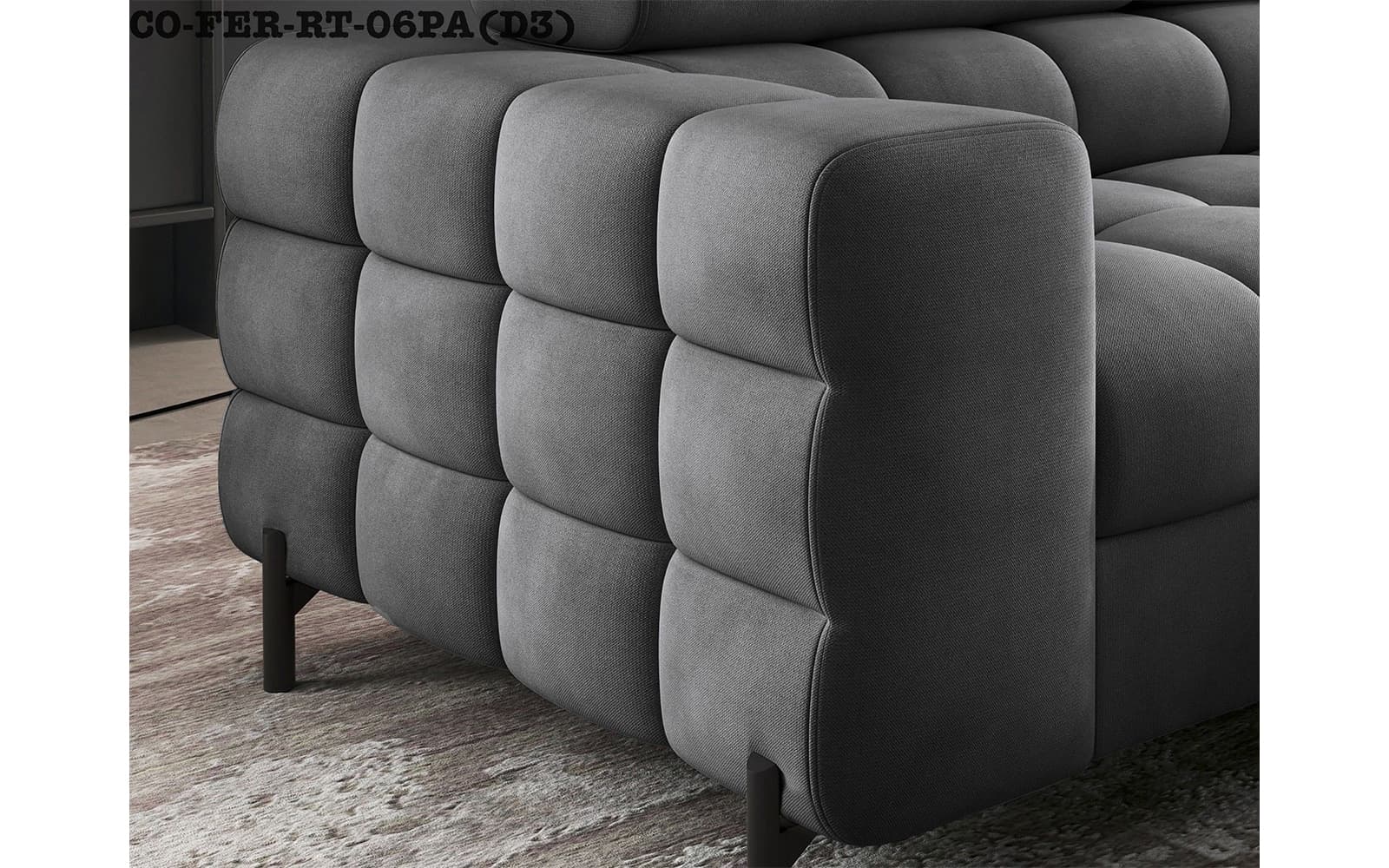 colțar ferry, material paros 02(crem), extensibil, colt stanga