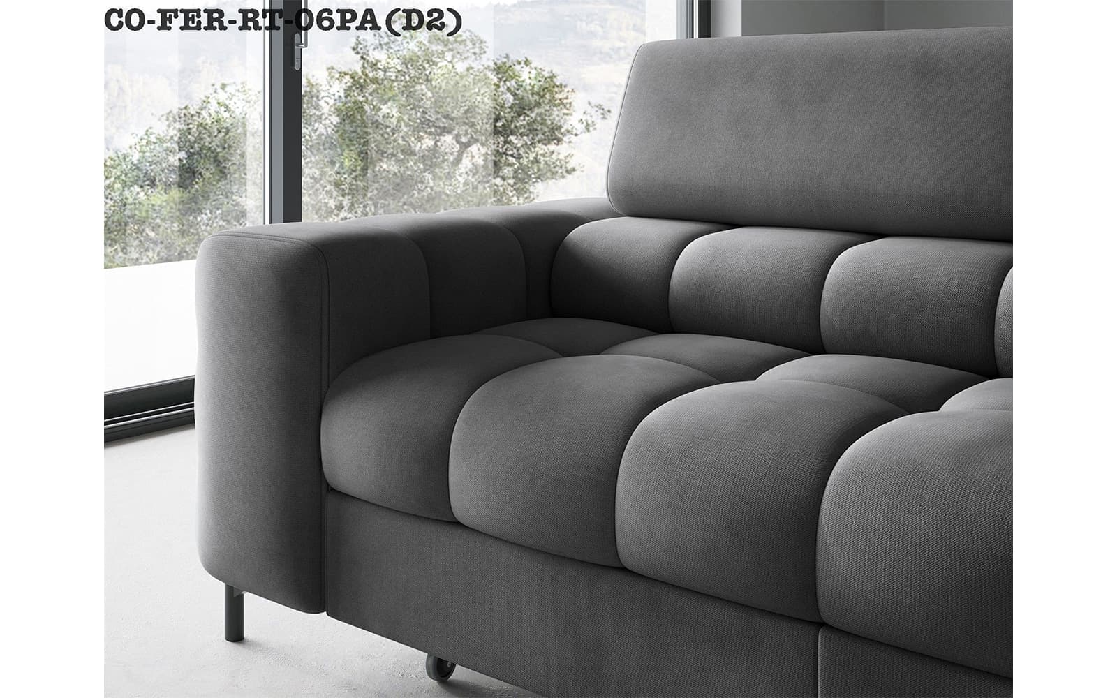 colțar ferry, material paros 02(crem), extensibil, colt stanga