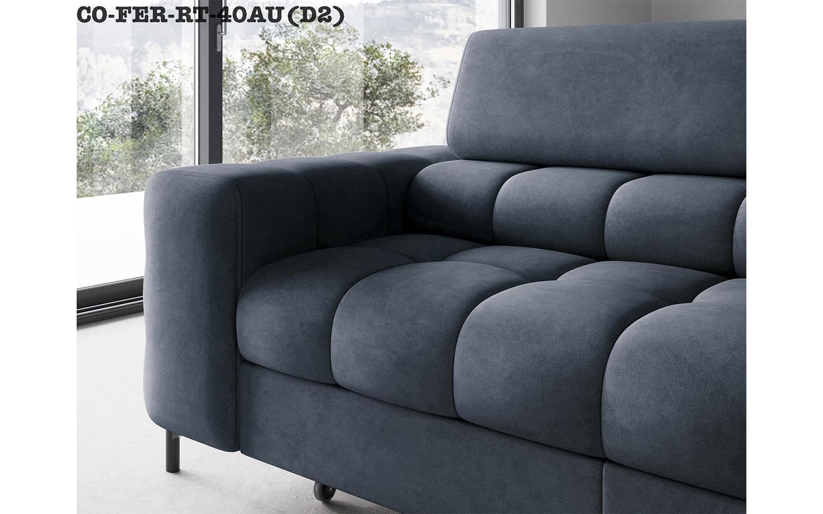colțar ferry, material paros 02(crem), extensibil, colt stanga