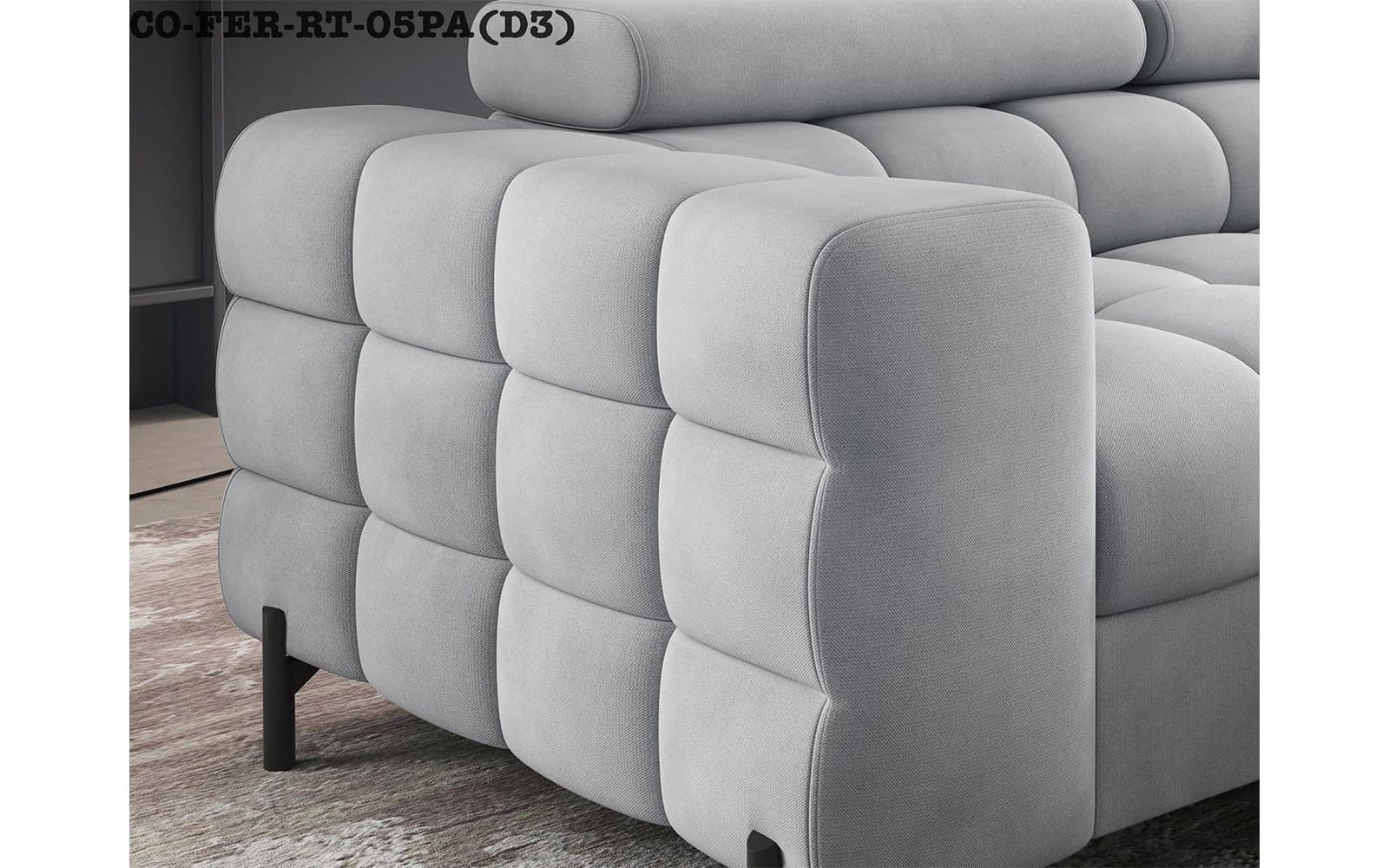 colțar ferry, material paros 02(crem), extensibil, colt stanga