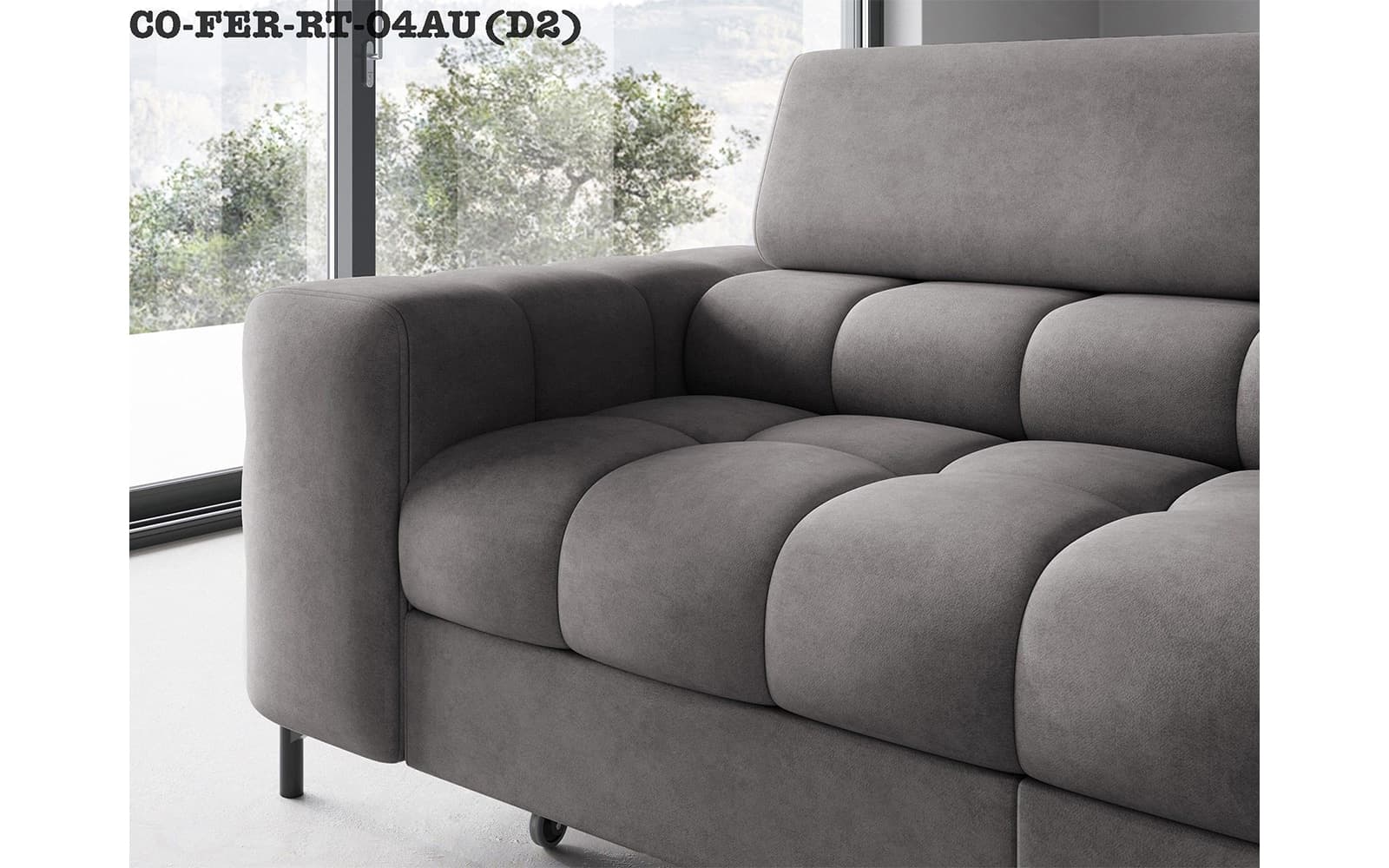 colțar ferry, material paros 02(crem), extensibil, colt stanga