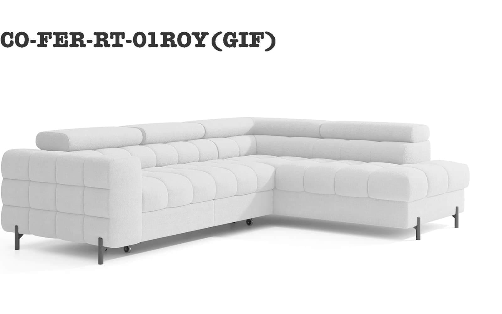 colțar ferry, material paros 02(crem), extensibil, colt stanga