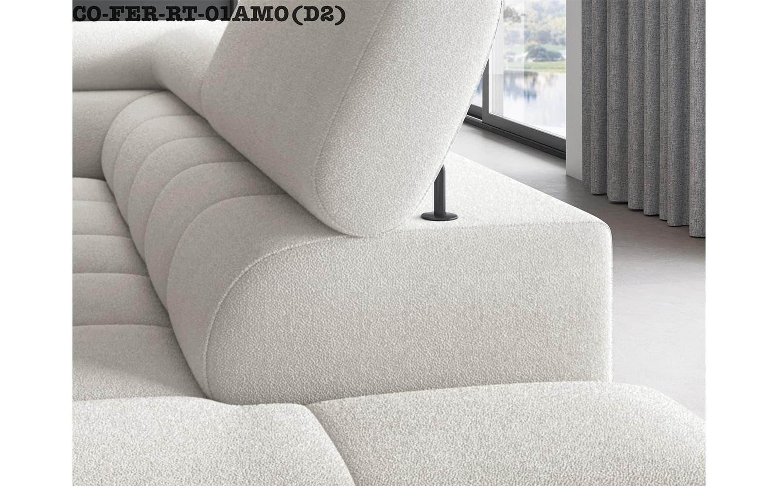 colțar ferry, material paros 02(crem), extensibil, colt stanga