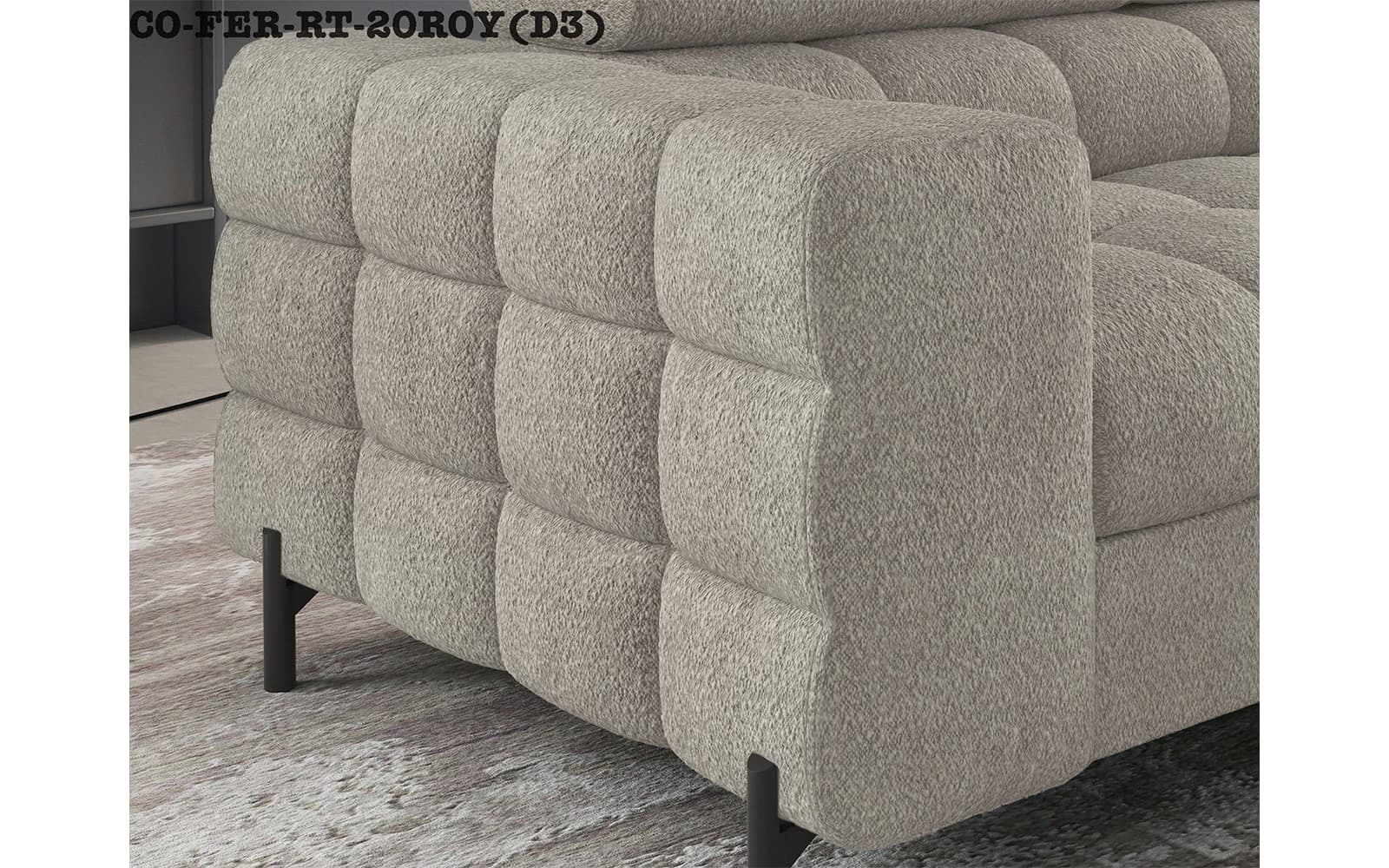 colțar ferry, material paros 02(crem), extensibil, colt stanga