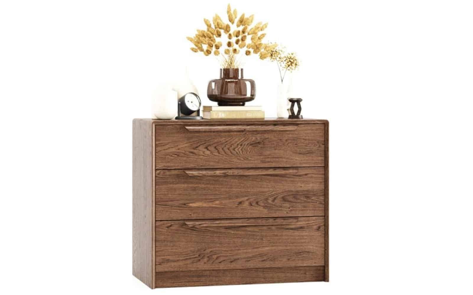 comoda bordo, lemn masiv, 3 sertare , 2 usi, 140 x 48 x 84 cm