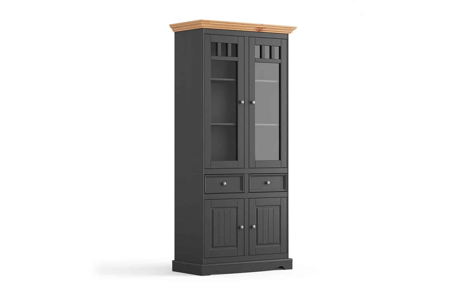 Set Living Linea, Lemn Masiv, Grafit