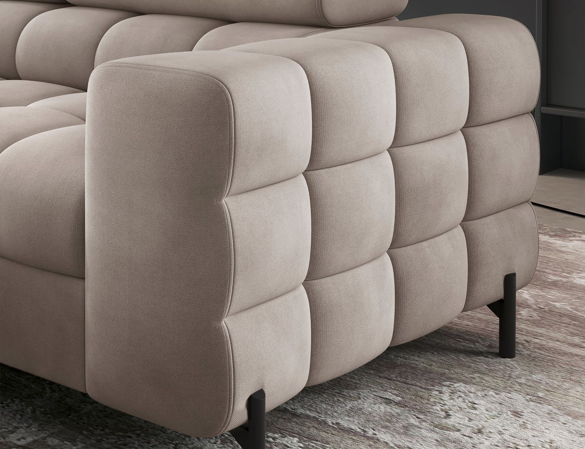 colțar ferry, extensibil, 276x72x200, material paros 02