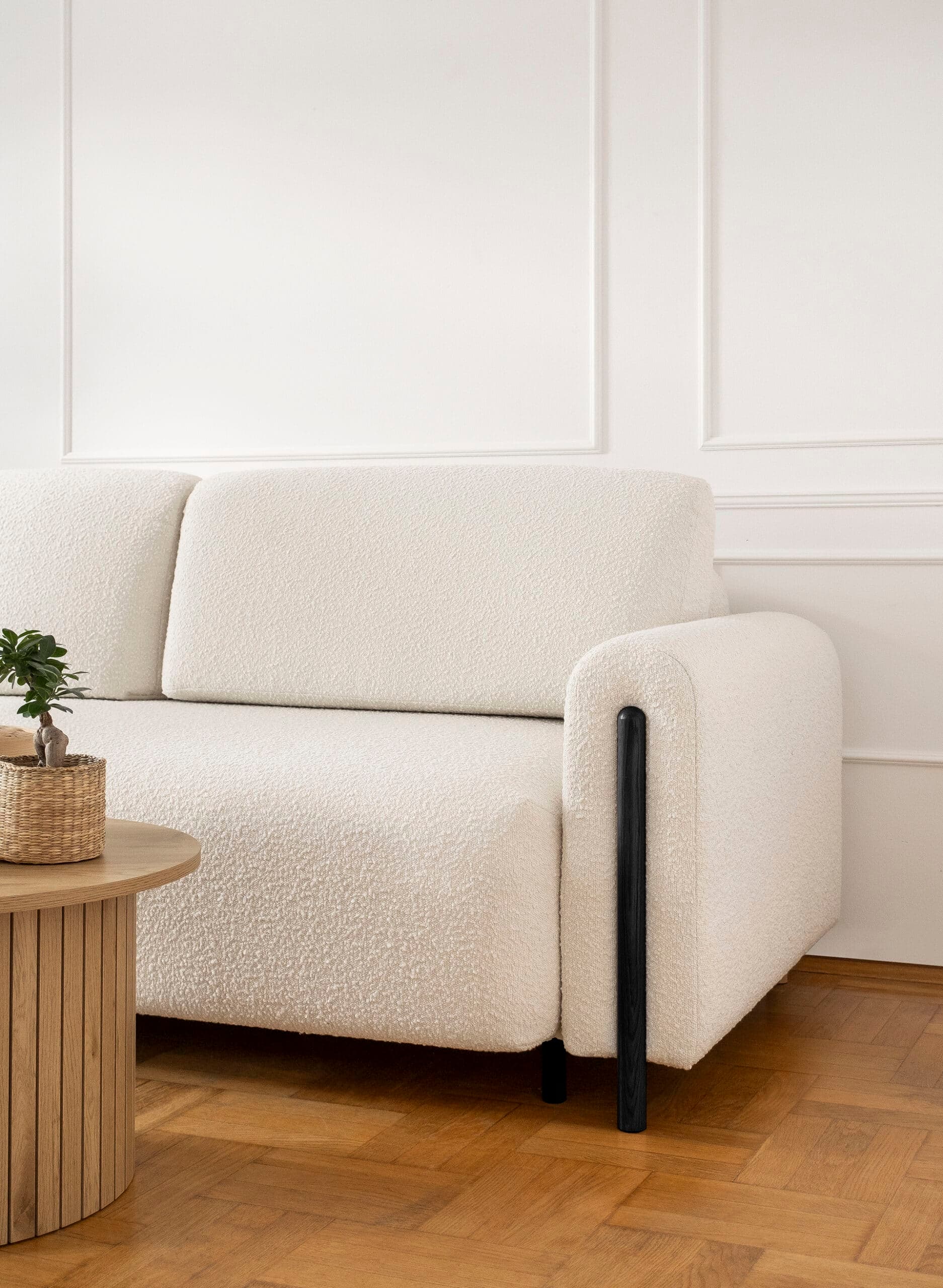 canapea cosmoflex, extensibila, material jaffray 01 alb (copie)