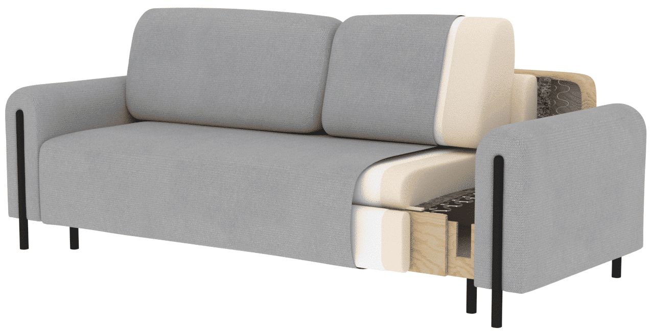 canapea cosmoflex, extensibila, material jaffray 01