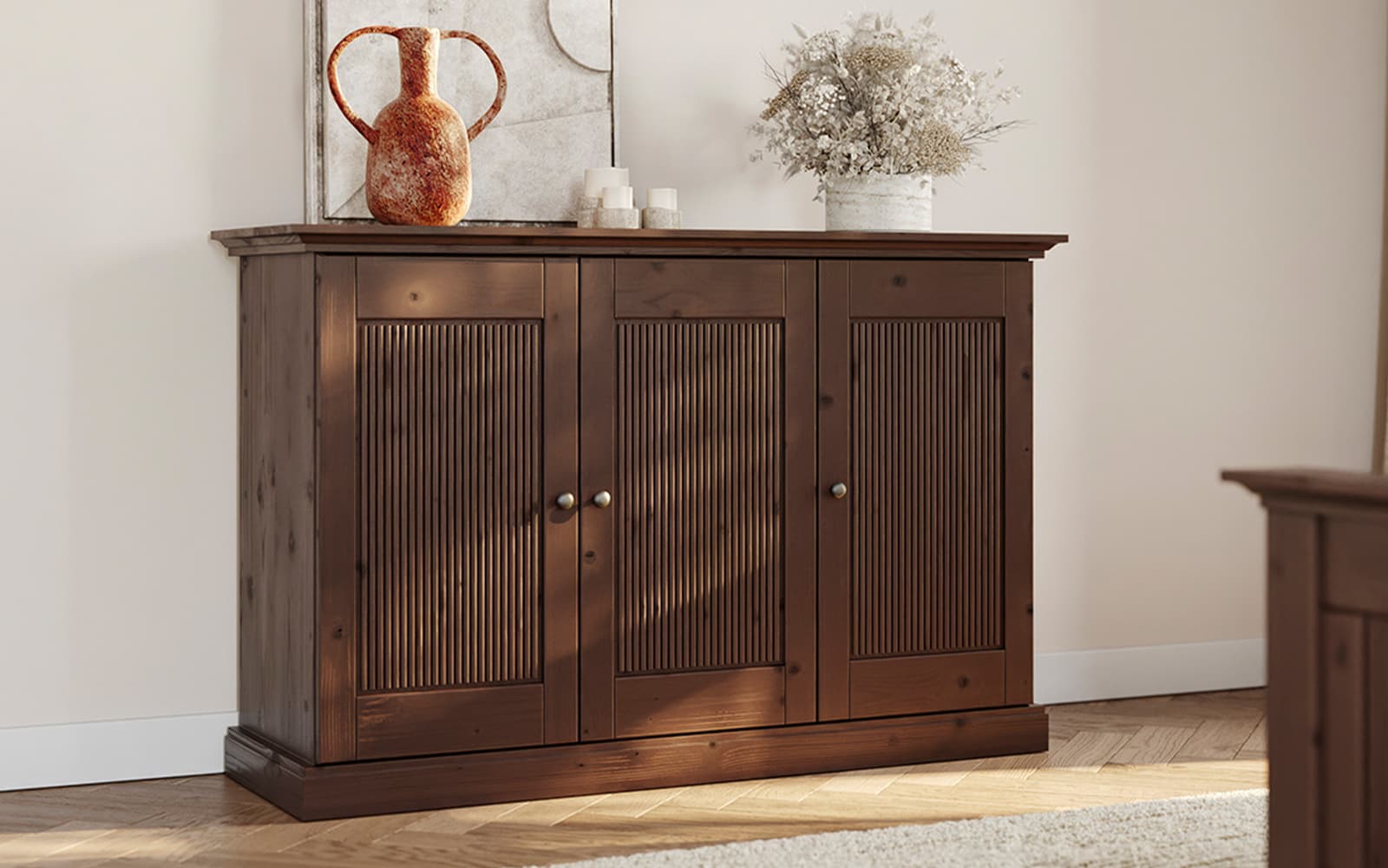 Comoda Rosalia, Lemn Masiv, 142x45x91cm