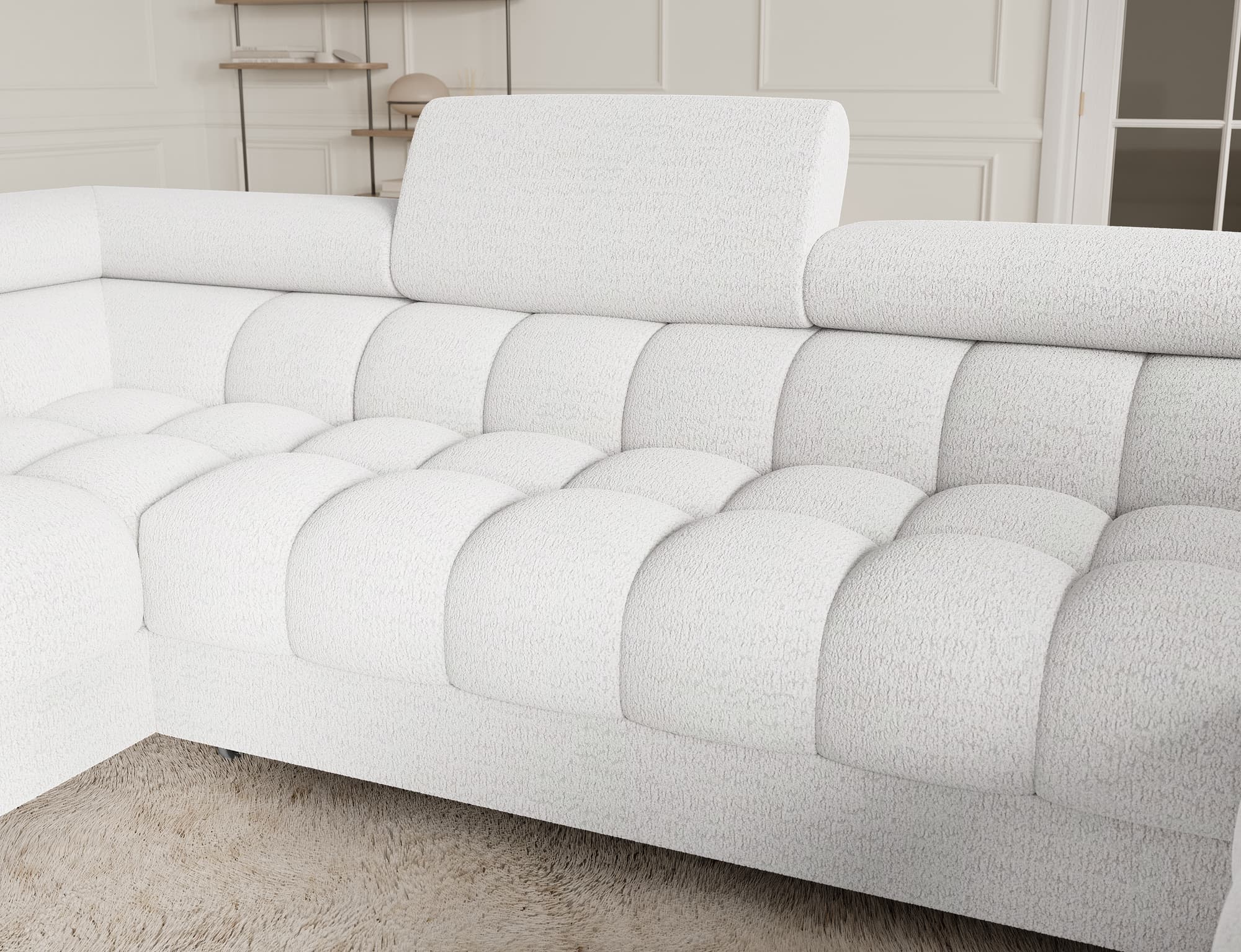 Colțar Formă U, Extensibil Factory, 346x205cm, Personalizabil