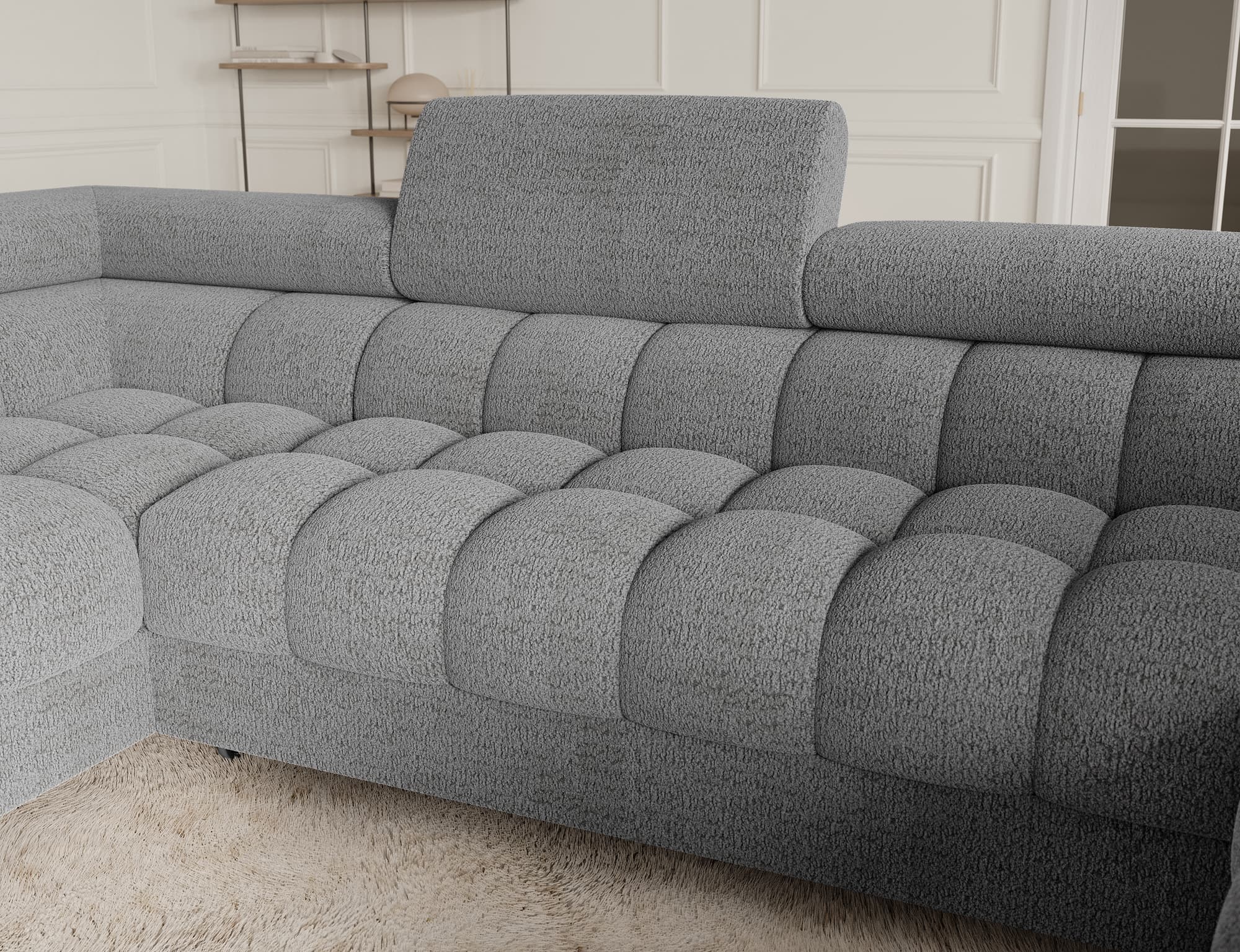 Colțar Formă U, Extensibil Factory, 346x205cm, Personalizabil