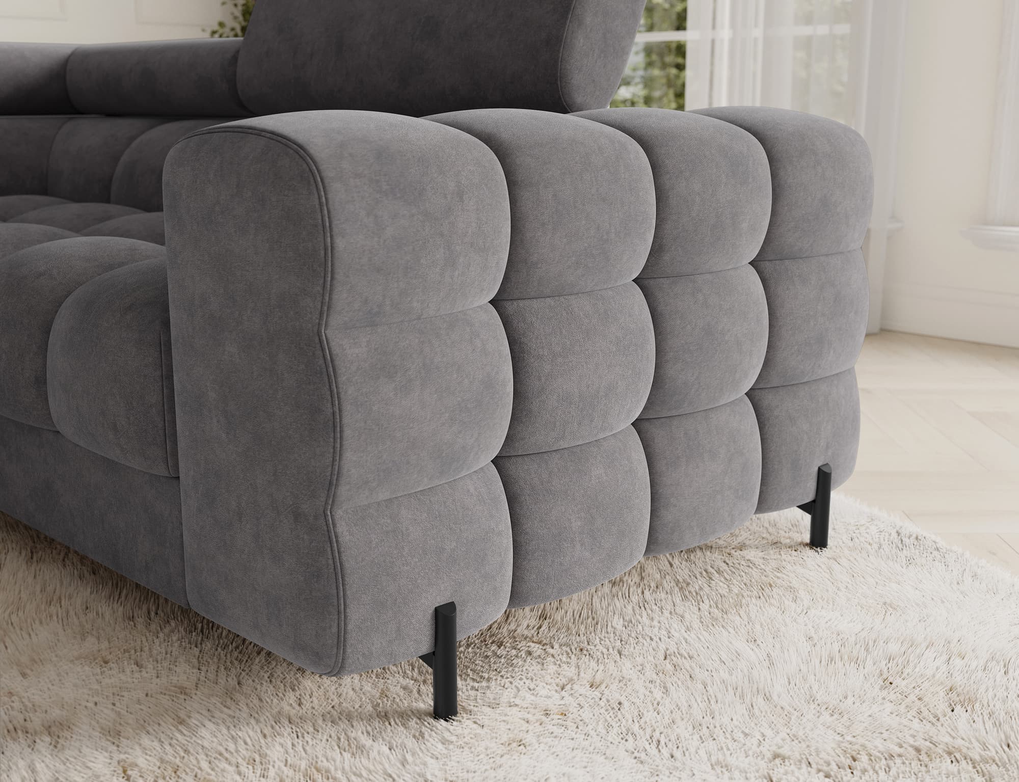 Colțar Formă U, Extensibil Factory, 346x205cm, Personalizabil