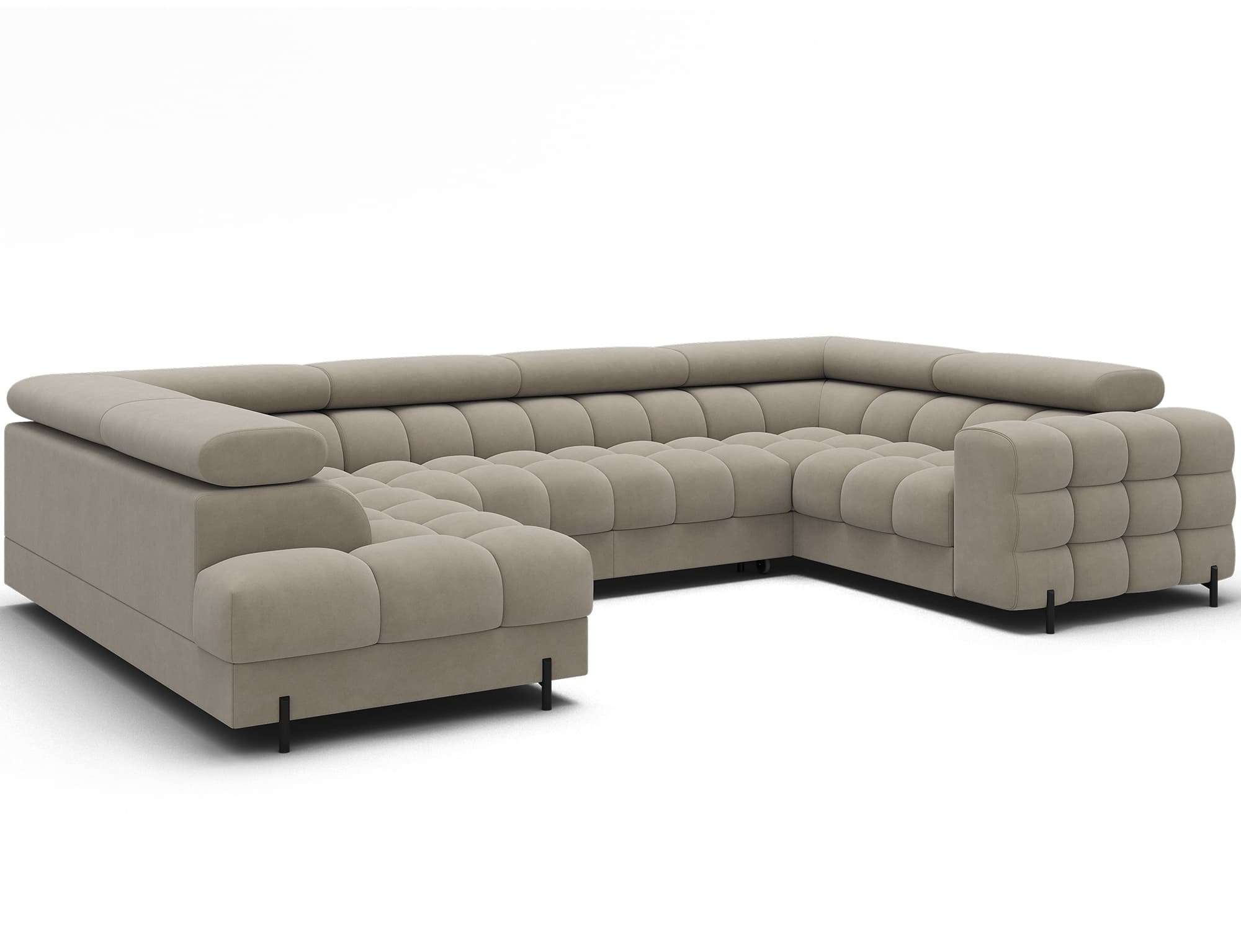 Colțar Formă U, Extensibil Factory, 346x205cm, Personalizabil