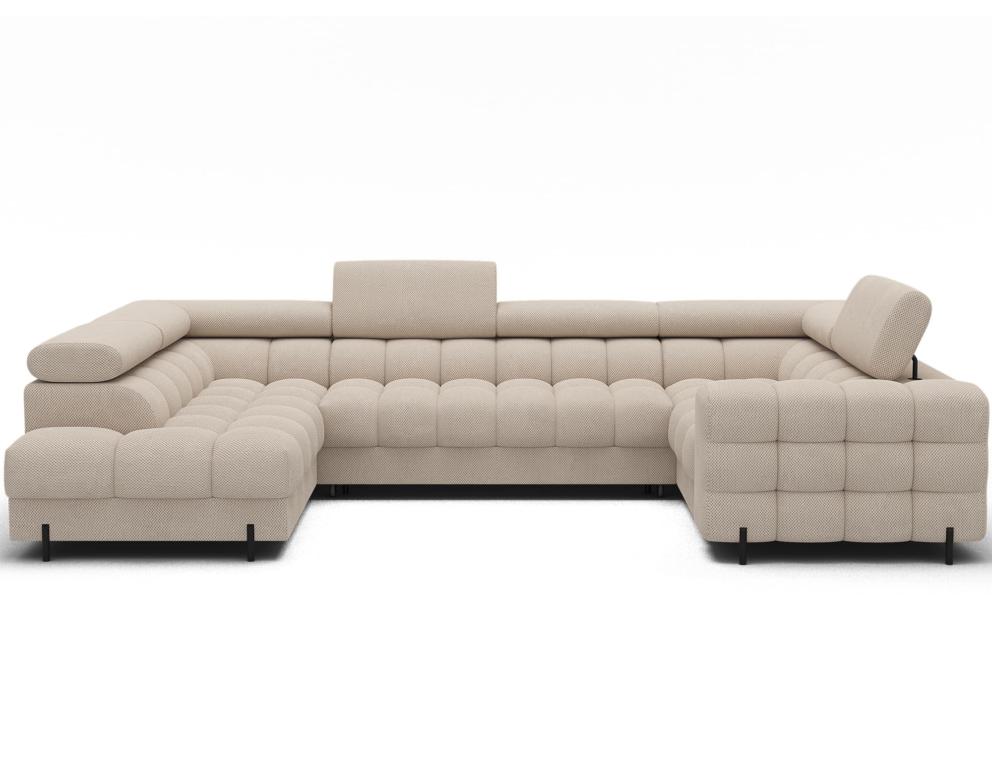 Colțar Formă U, Extensibil Factory, 346x205cm, Personalizabil
