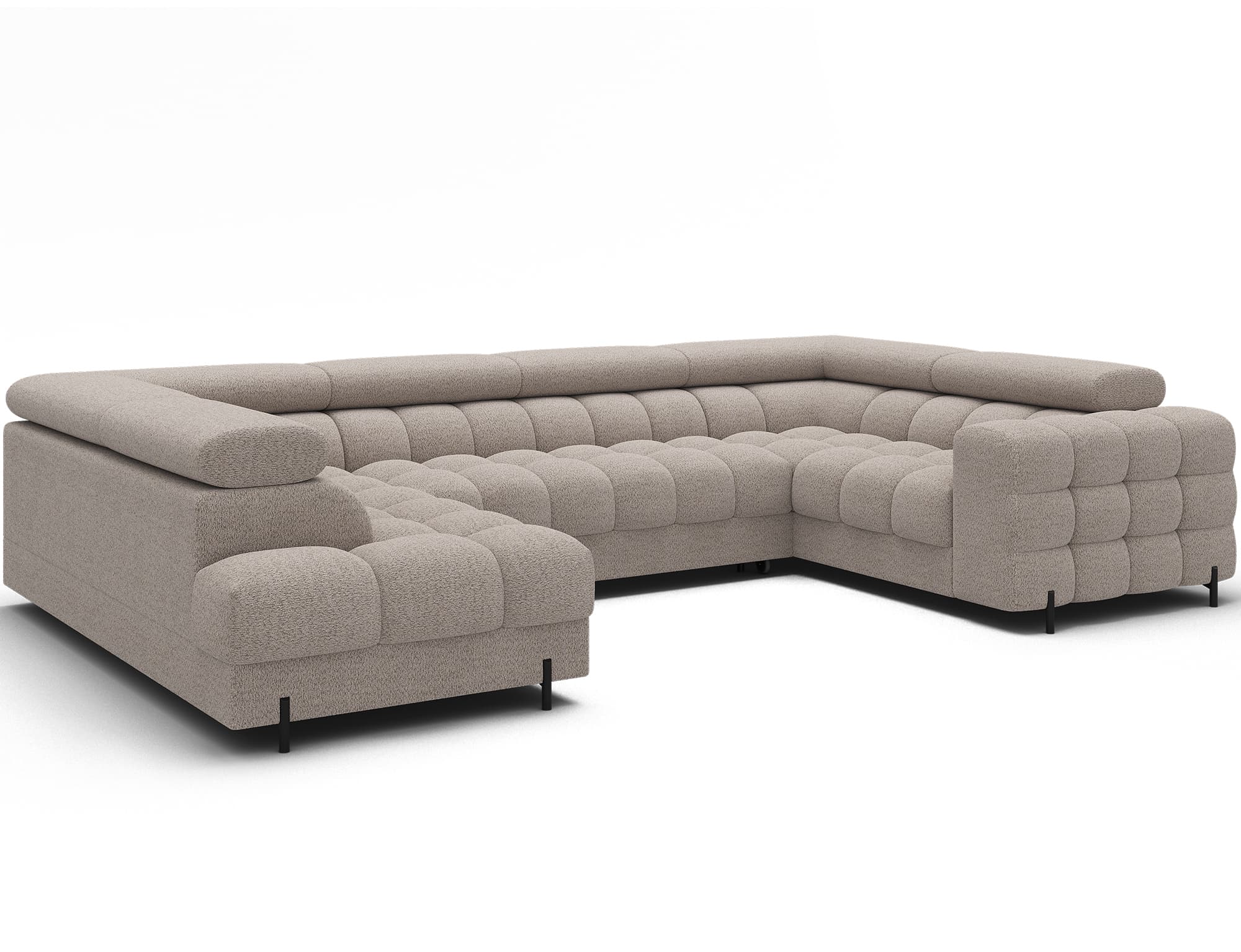Colțar Formă U, Extensibil Factory, 346x205cm, Personalizabil