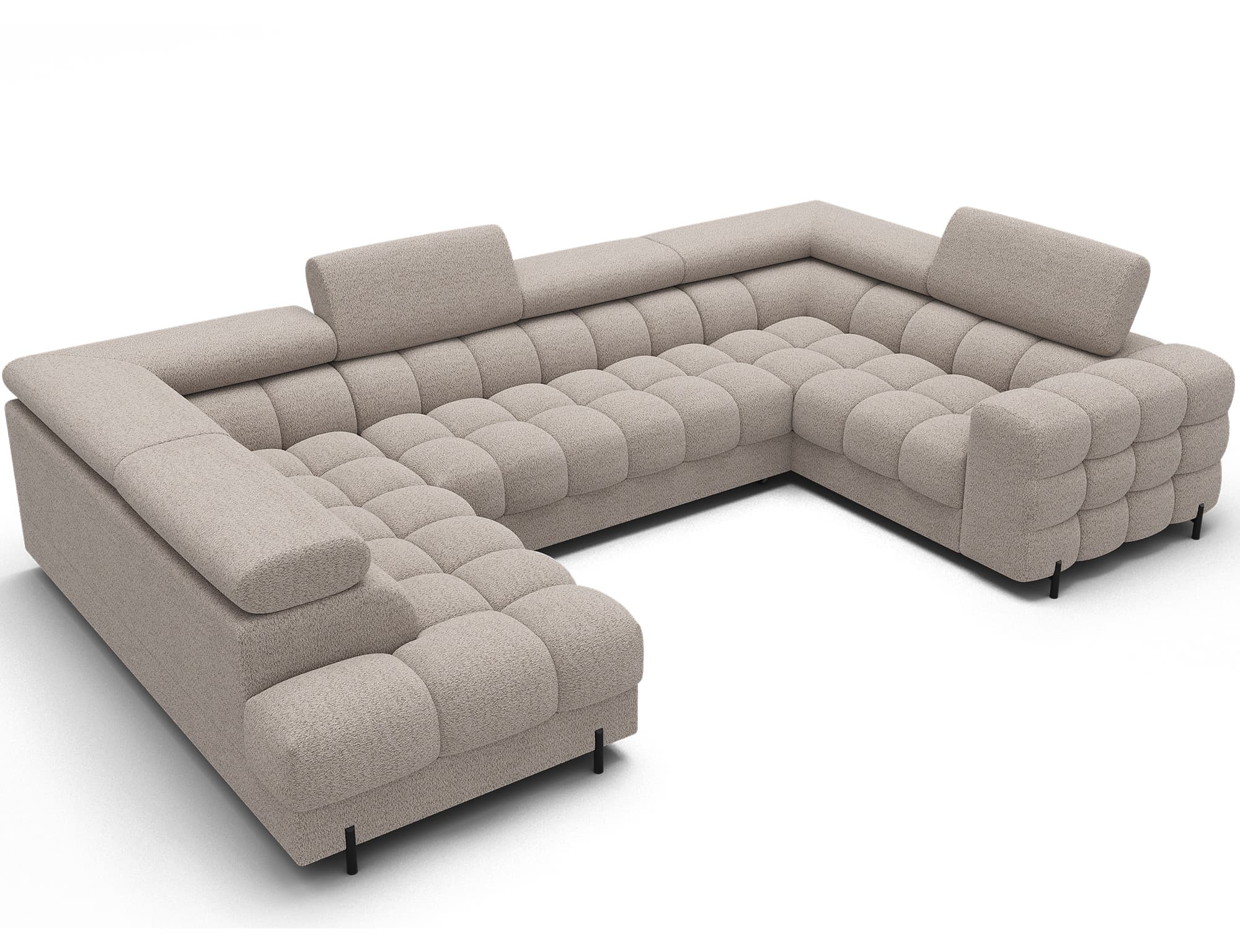 Colțar Formă U, Extensibil Factory, 346x205cm, Personalizabil