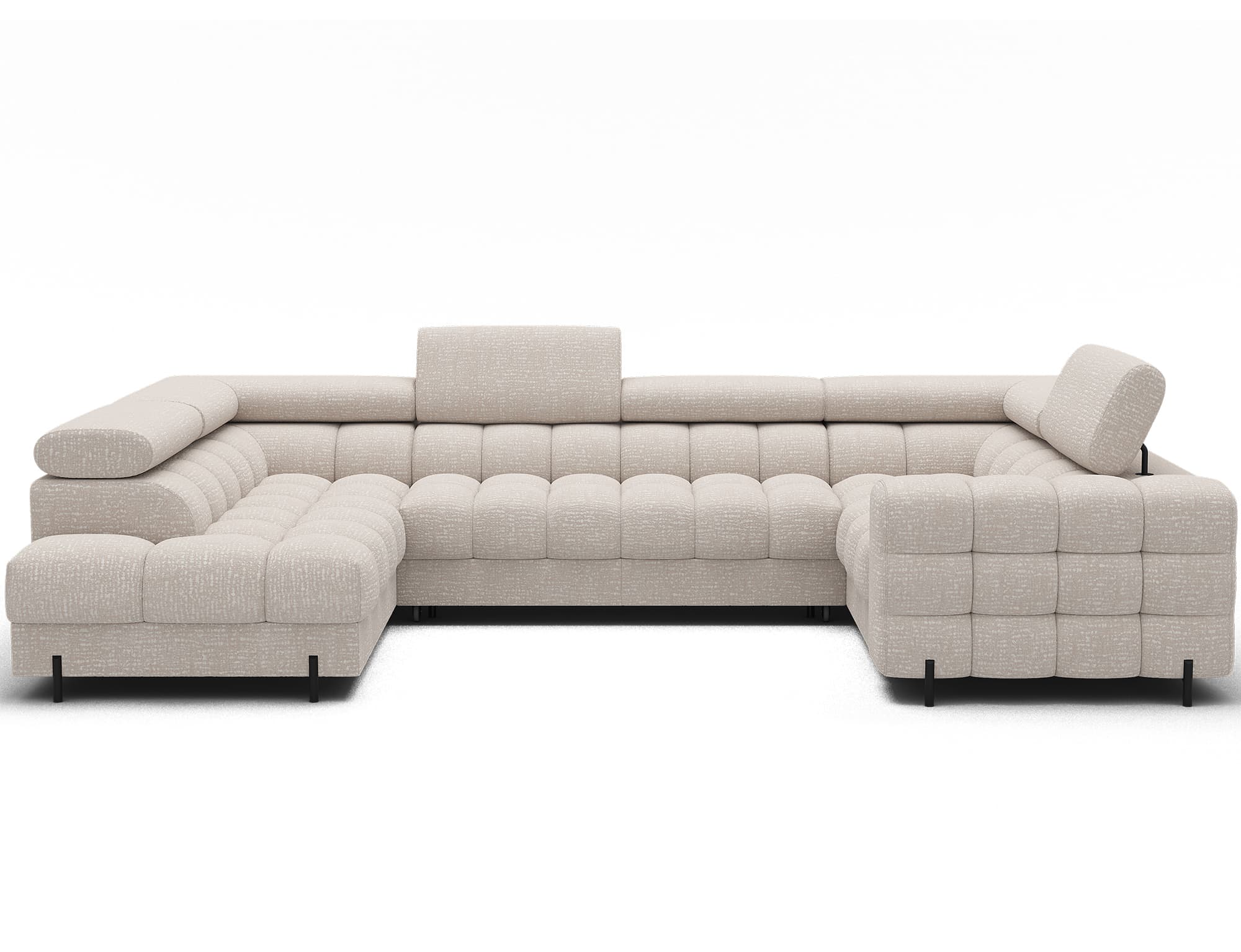 Colțar Formă U, Extensibil Factory, 346x205cm, Personalizabil din lemn masiv