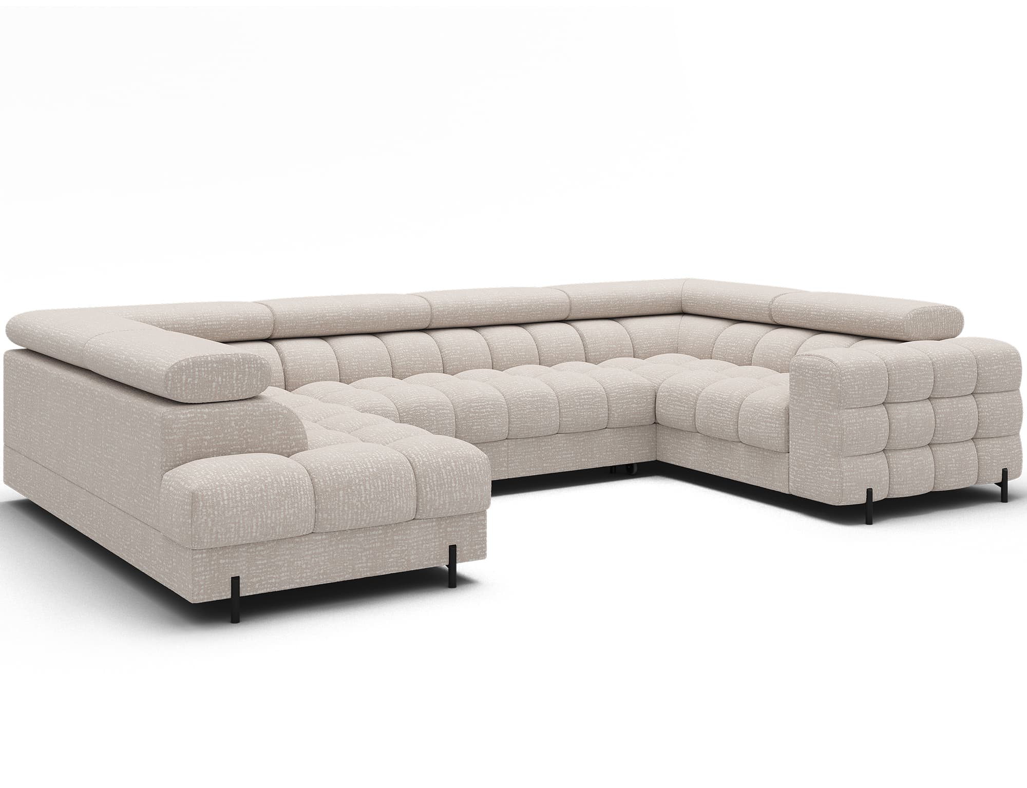Colțar Formă U, Extensibil Factory, 346x205cm, Personalizabil