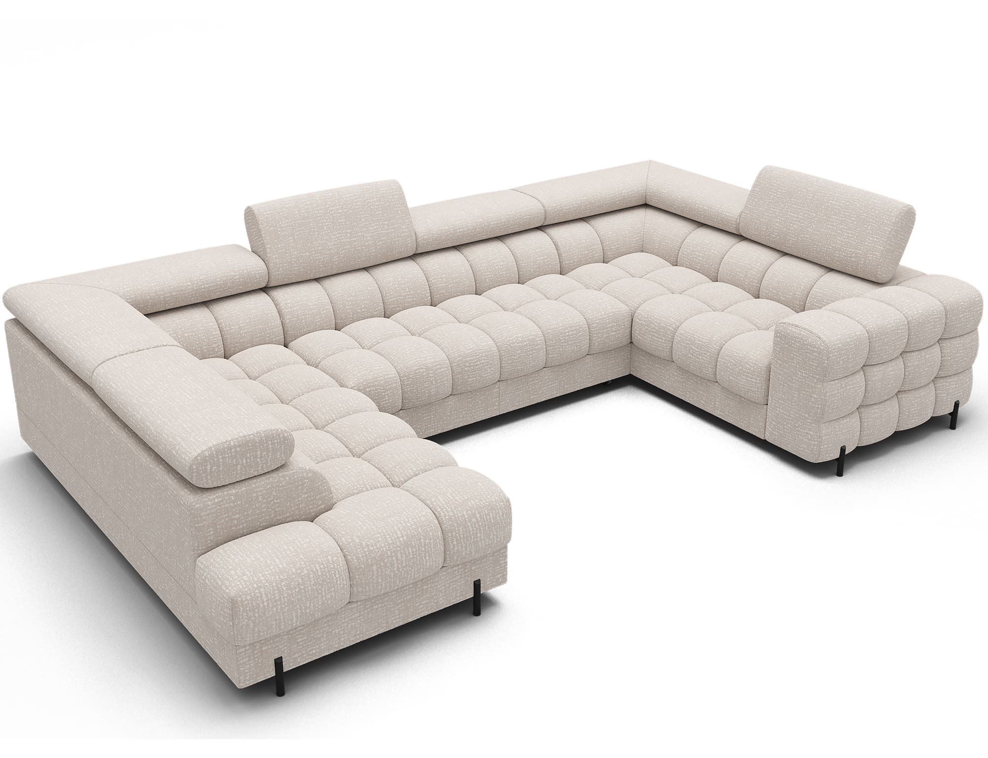 Colțar Formă U, Extensibil Factory, 346x205cm, Personalizabil