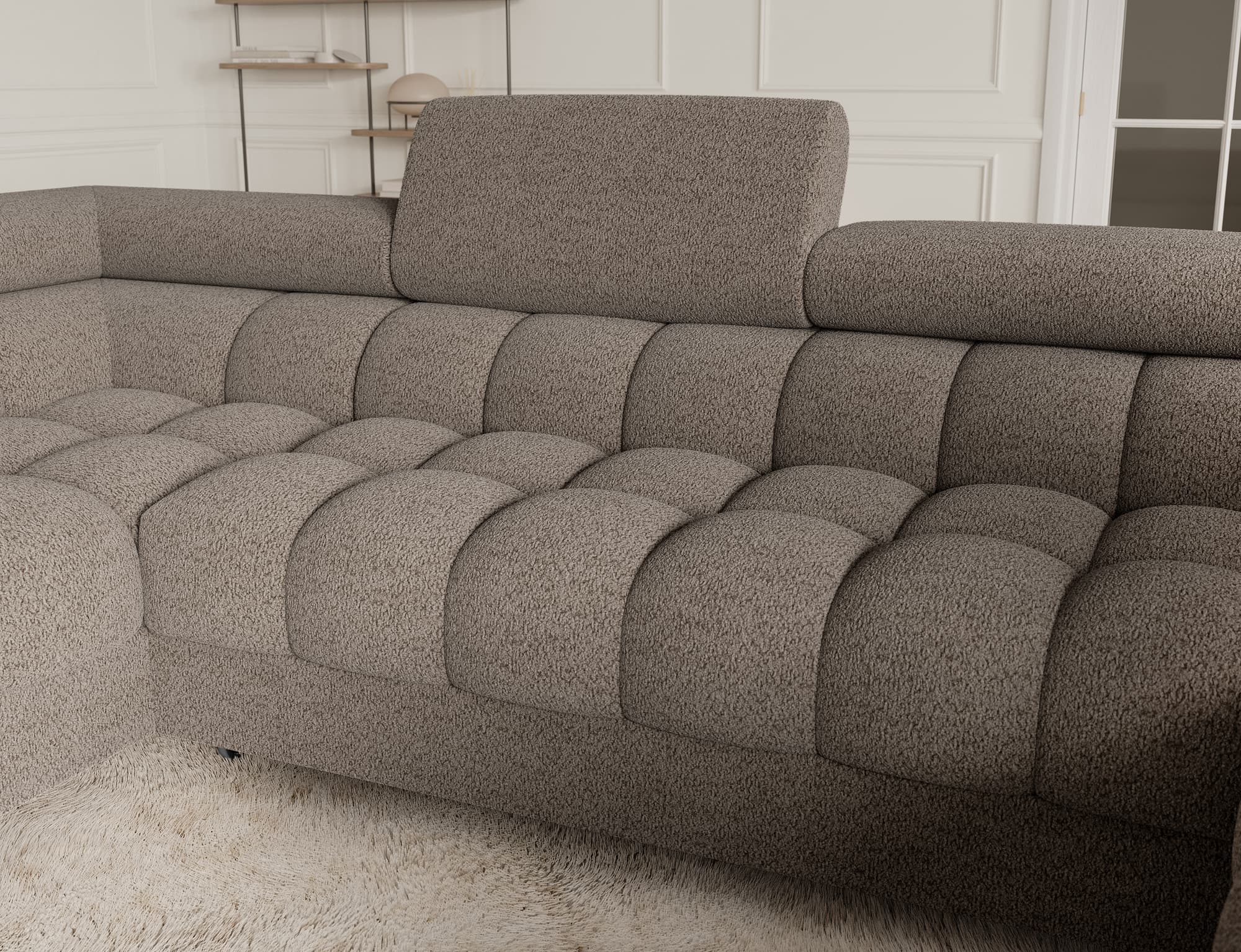 Colțar Formă U, Extensibil Factory, 346x205cm, Personalizabil