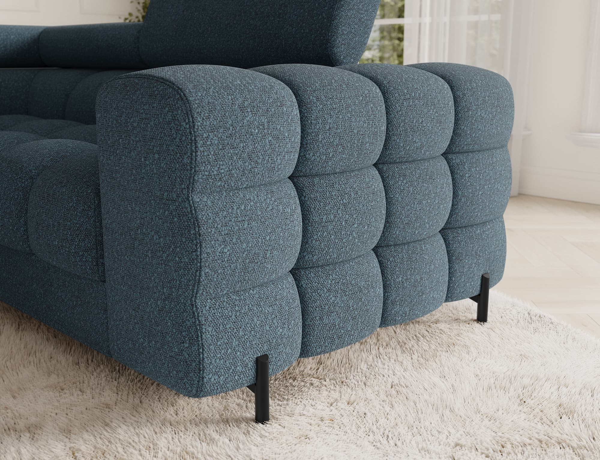 Colțar Formă U, Extensibil Factory, 346x205cm, Personalizabil