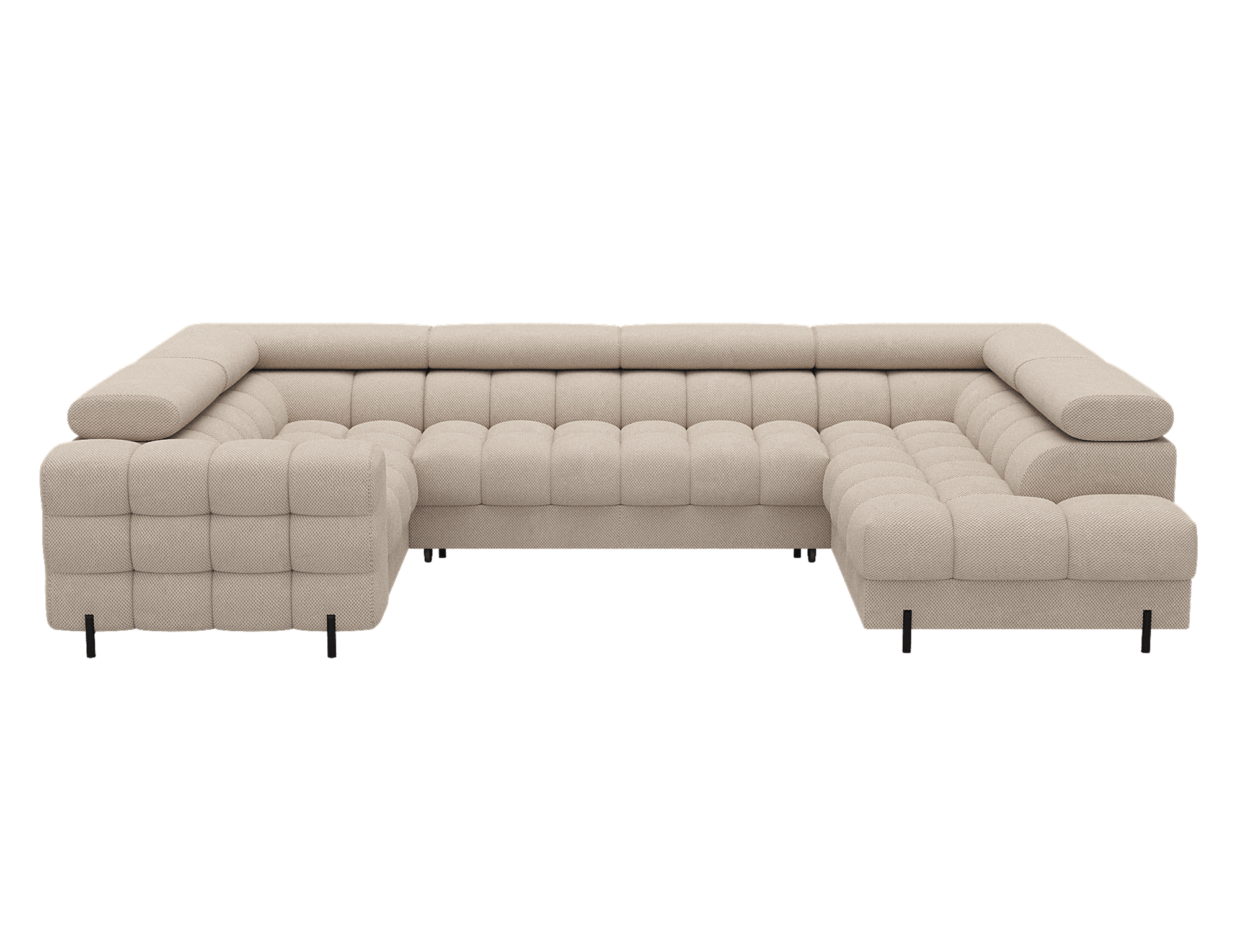 Colțar Formă U, Extensibil Factory, 346x205cm, Personalizabil