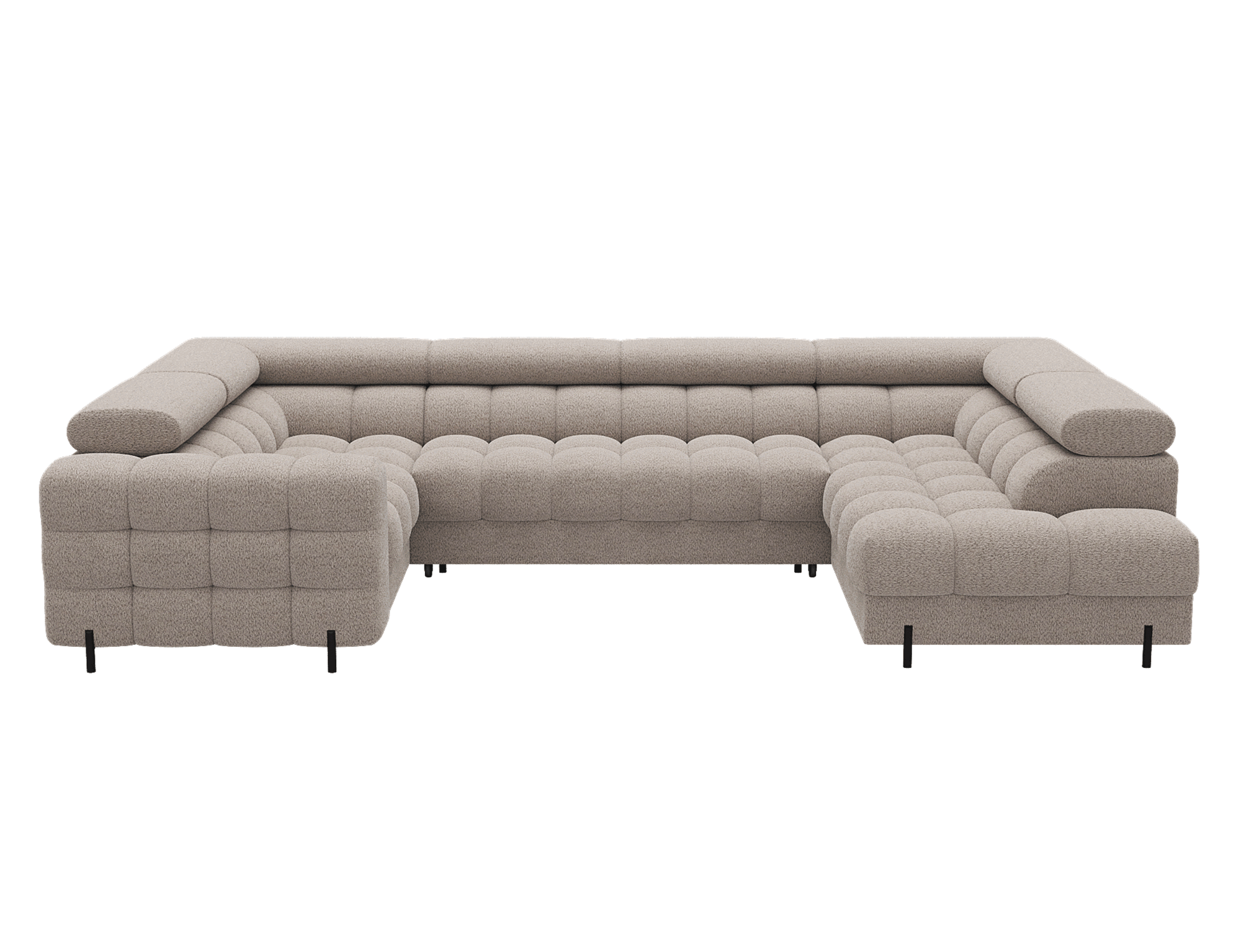 Colțar Formă U, Extensibil Factory, 346x205cm, Personalizabil