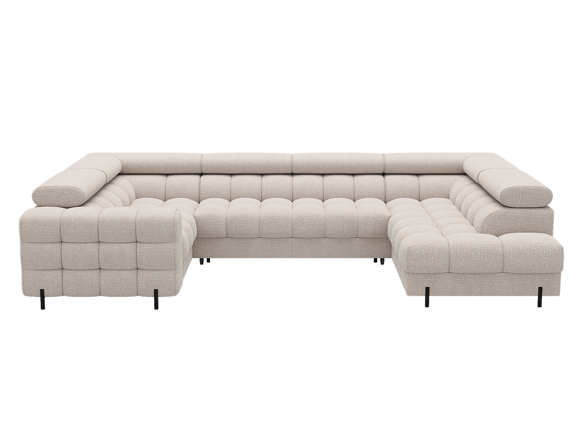 Colțar Formă U, Extensibil Factory, 346x205cm, Personalizabil