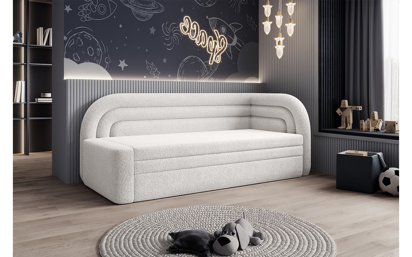Canapea Filo, Extensibila cu Depozitare, Royal 01, Colt Dreapta