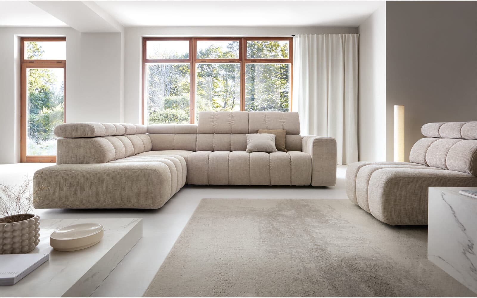 Colțar Zurich, Modular, Personalizabil din lemn masiv