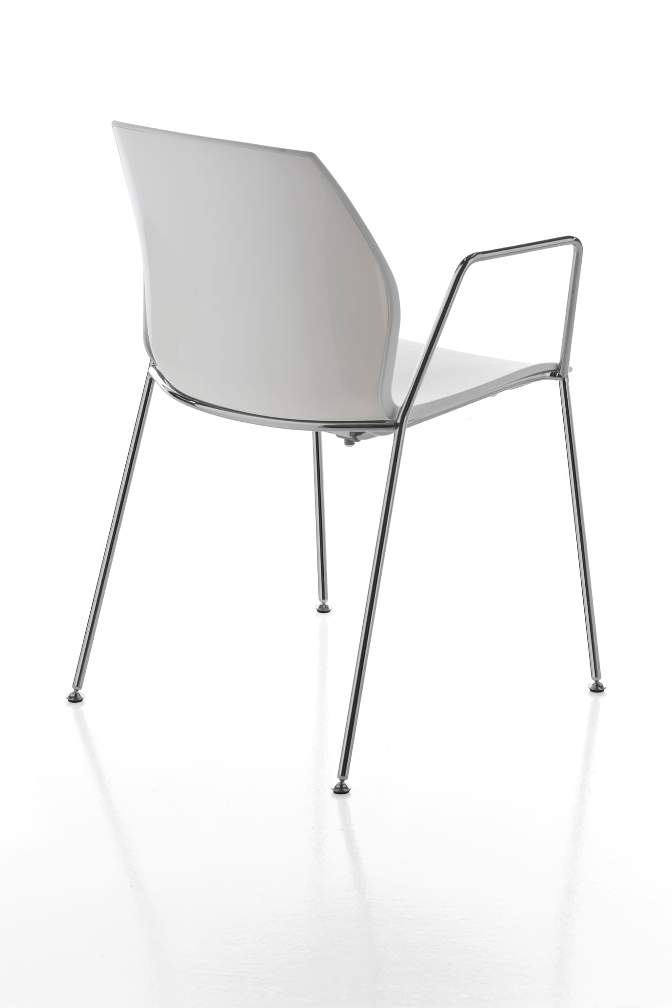 Scaun Kalea cadru fix cu 4 picioare din otel, 52x80x46 cm din lemn masiv