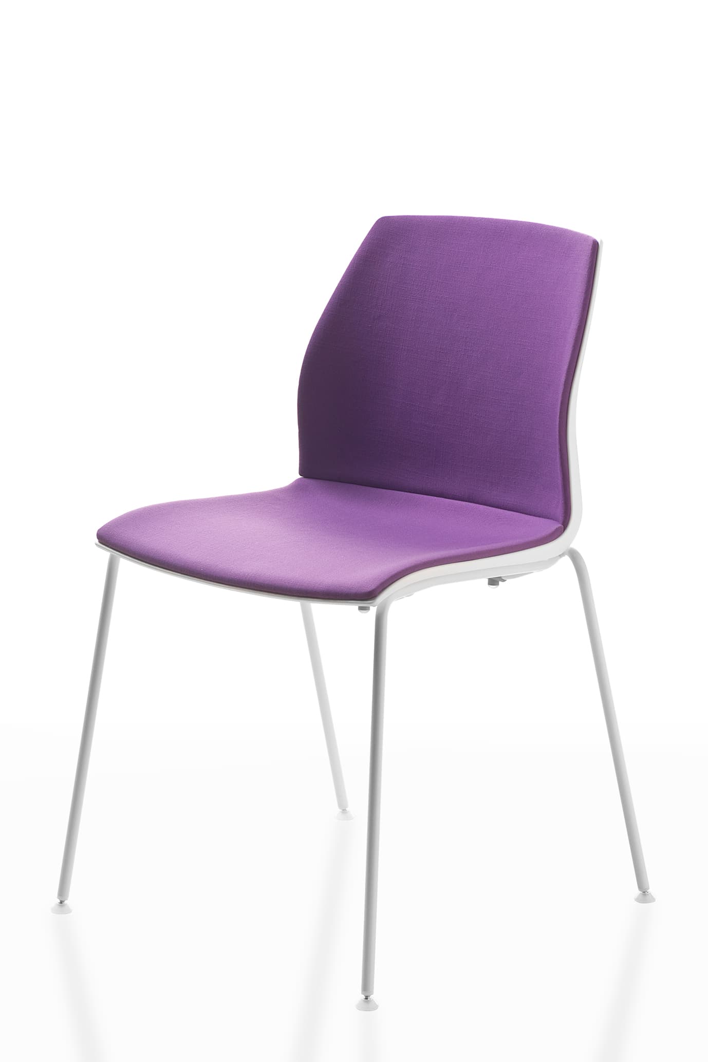 Scaun Kalea cadru fix cu 4 picioare din otel, 52x80x46 cm din lemn masiv